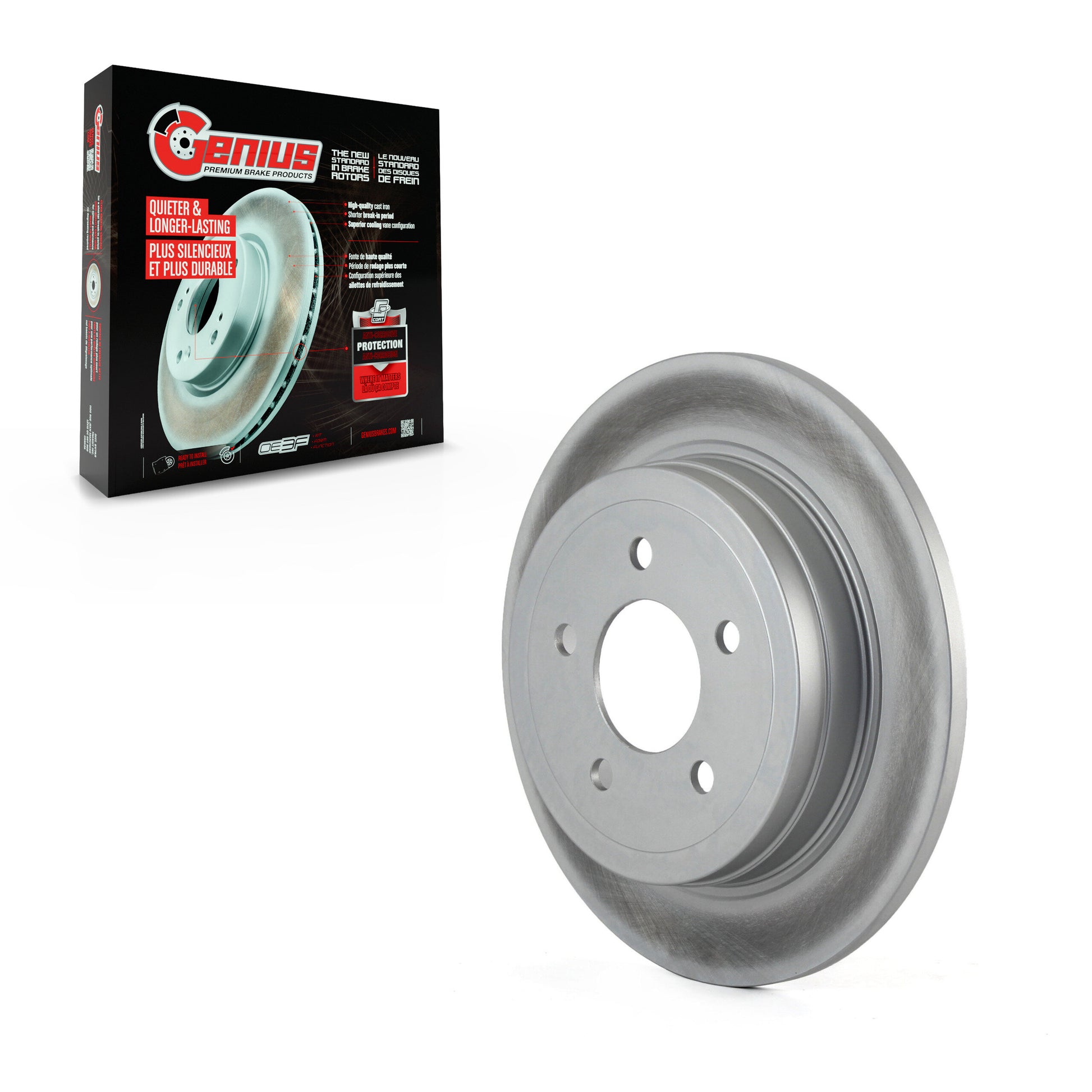 Genius GCR-680147 Disc Brake Rotor for 2003-2005 Ford Explorer Sport, Ford Explorer Sport Trac - Rear