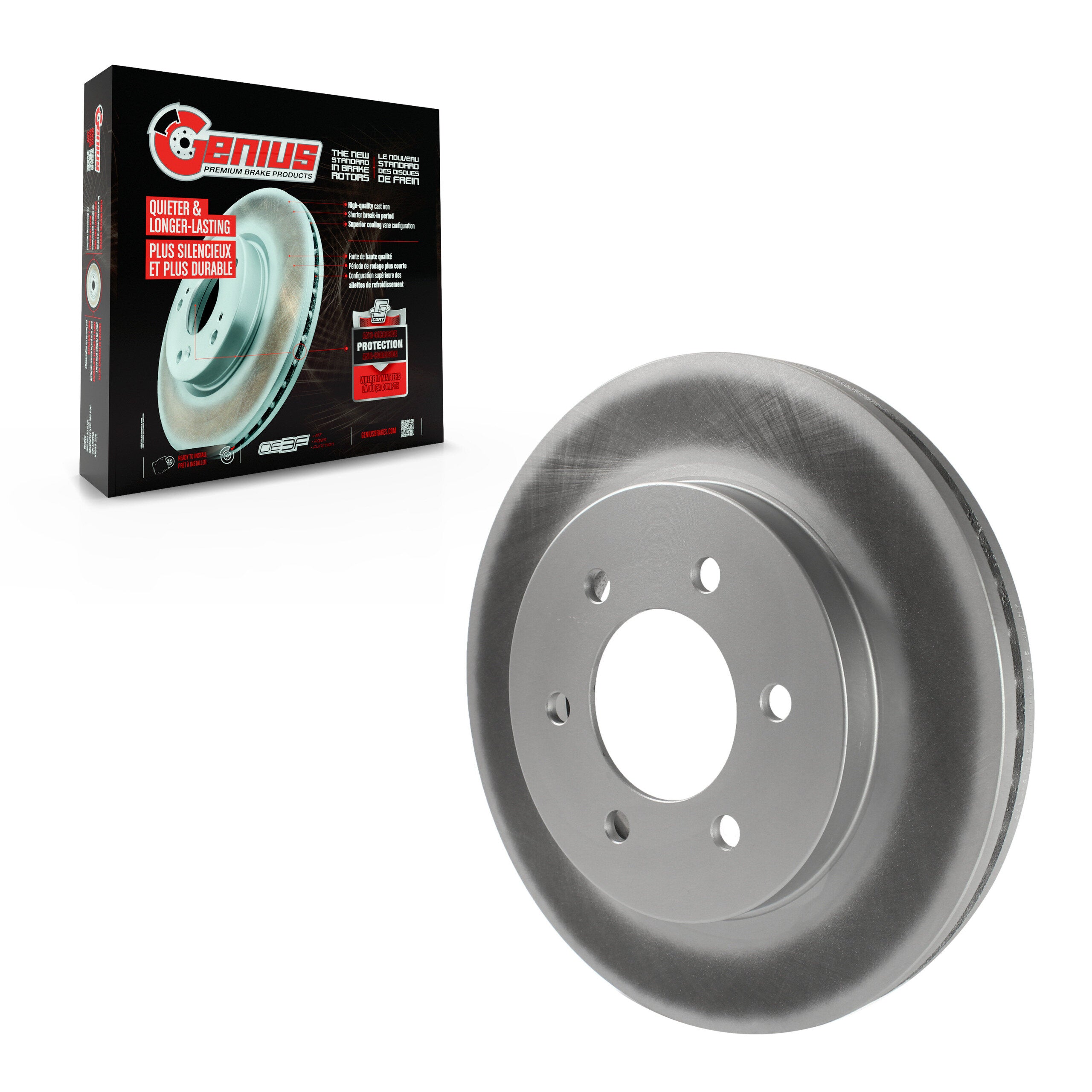 Genius GCR-680180 Disc Brake Rotor for 2004-2008 Lincoln Mark LT, Ford F-150 - Front