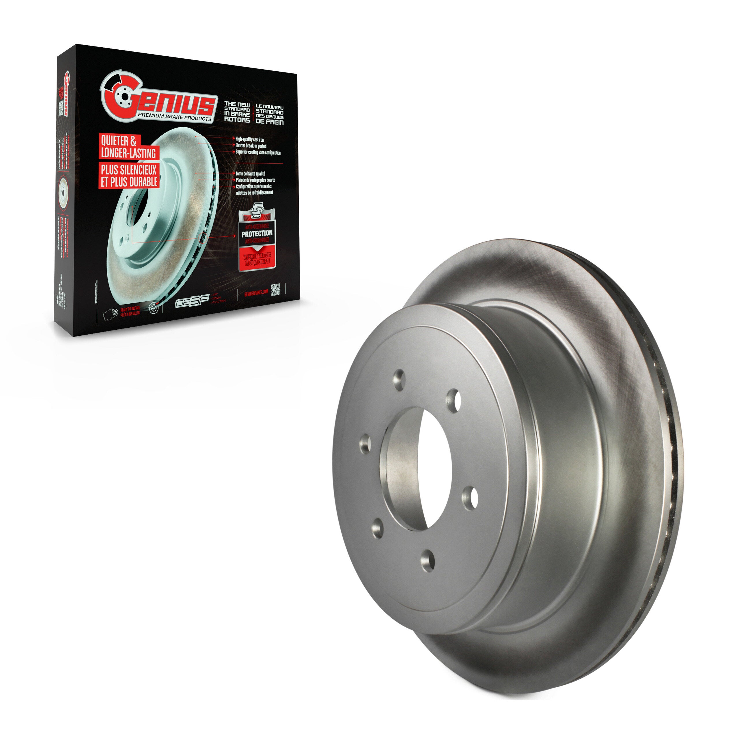 Genius GCR-680182 Disc Brake Rotor for 2004-2011 Lincoln Mark LT, Ford F-150 - Rear
