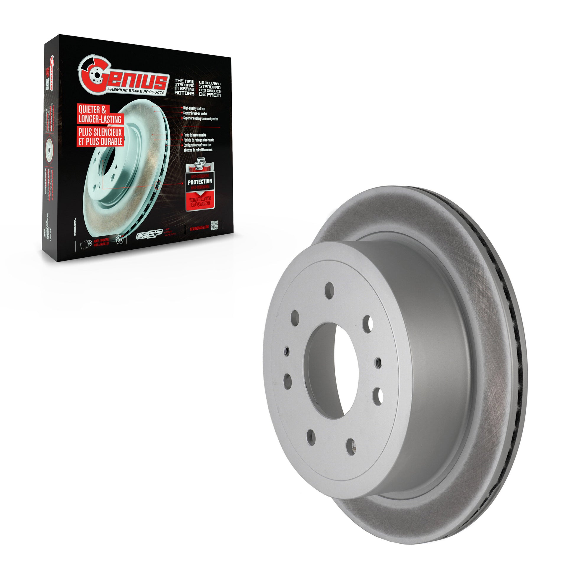 Genius GCR-680183 Disc Brake Rotor for 2004-2011 Lincoln Mark LT, Ford F-150 - Rear