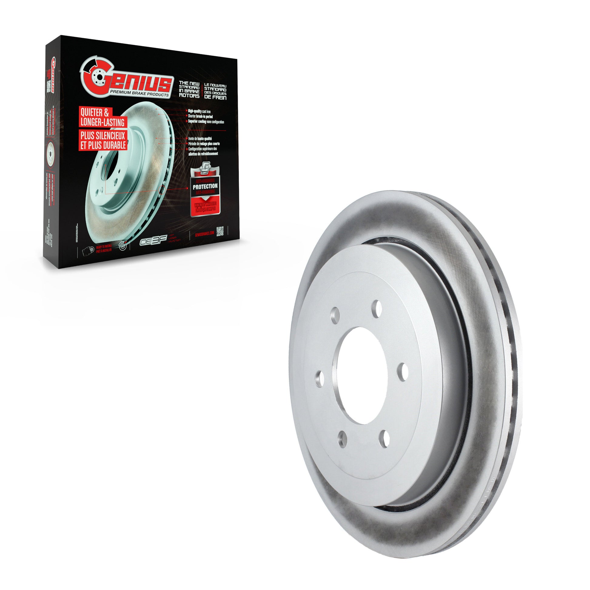 Genius GCR-680507 Disc Brake Rotor for 2007-2017 Ford Expedition, Lincoln Navigator - Rear