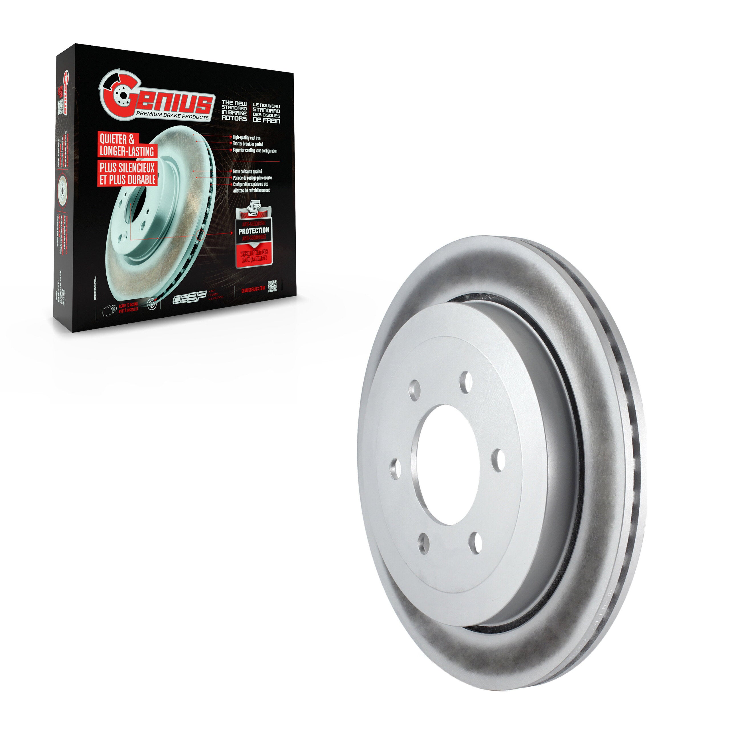 Genius GCR-680507 Disc Brake Rotor for 2007-2017 Ford Expedition, Lincoln Navigator - Rear