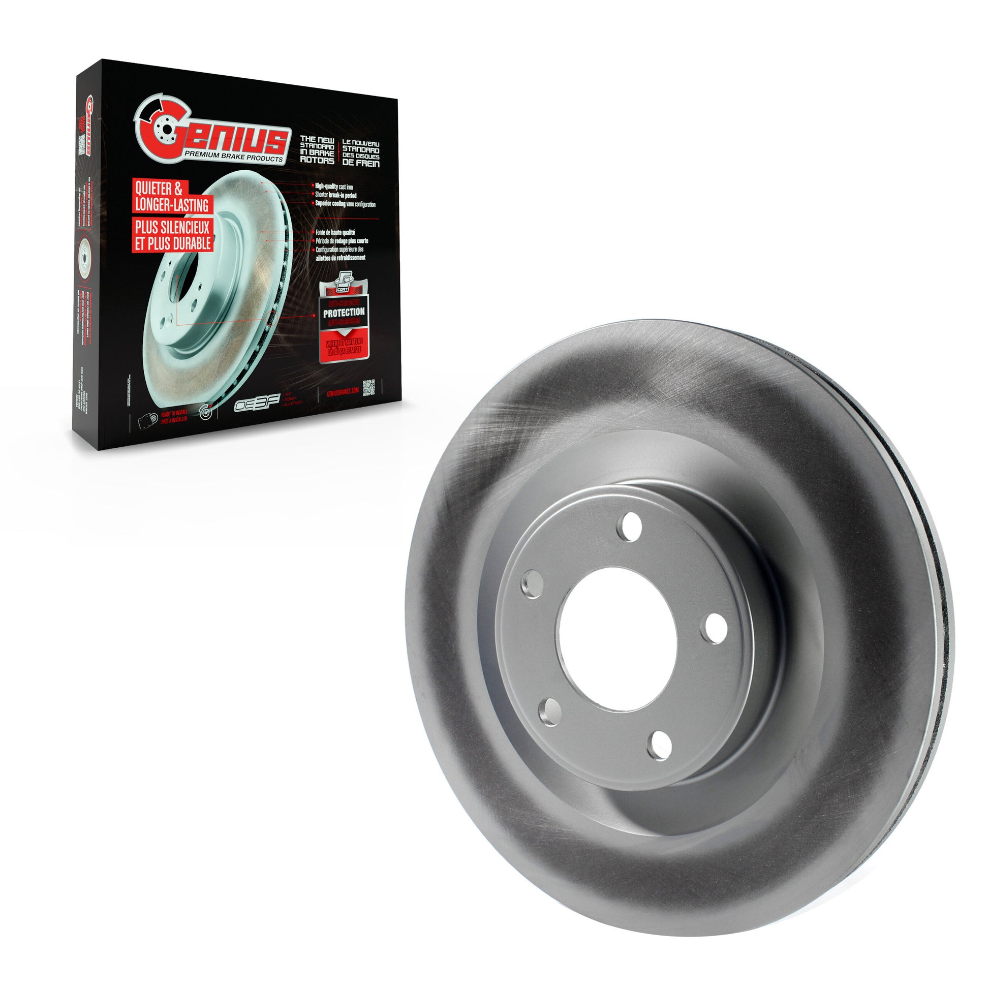 Genius GCR-680544 Disc Brake Rotor for 2007-2015 Ford Edge, Lincoln MKX - Front