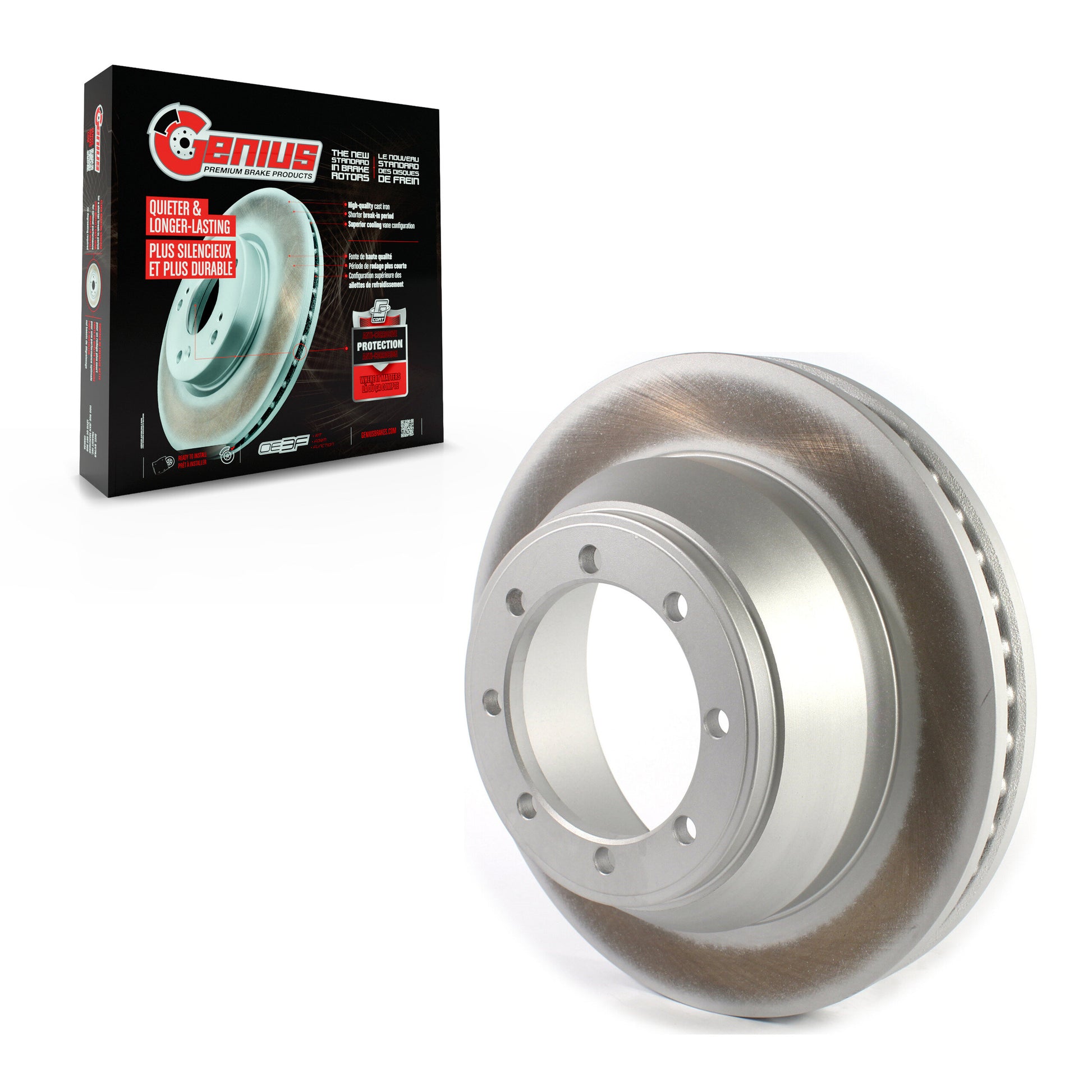 Genius GCR-680689 Disc Brake Rotor for 2008-2023 Ford E-450 Super Duty - Rear