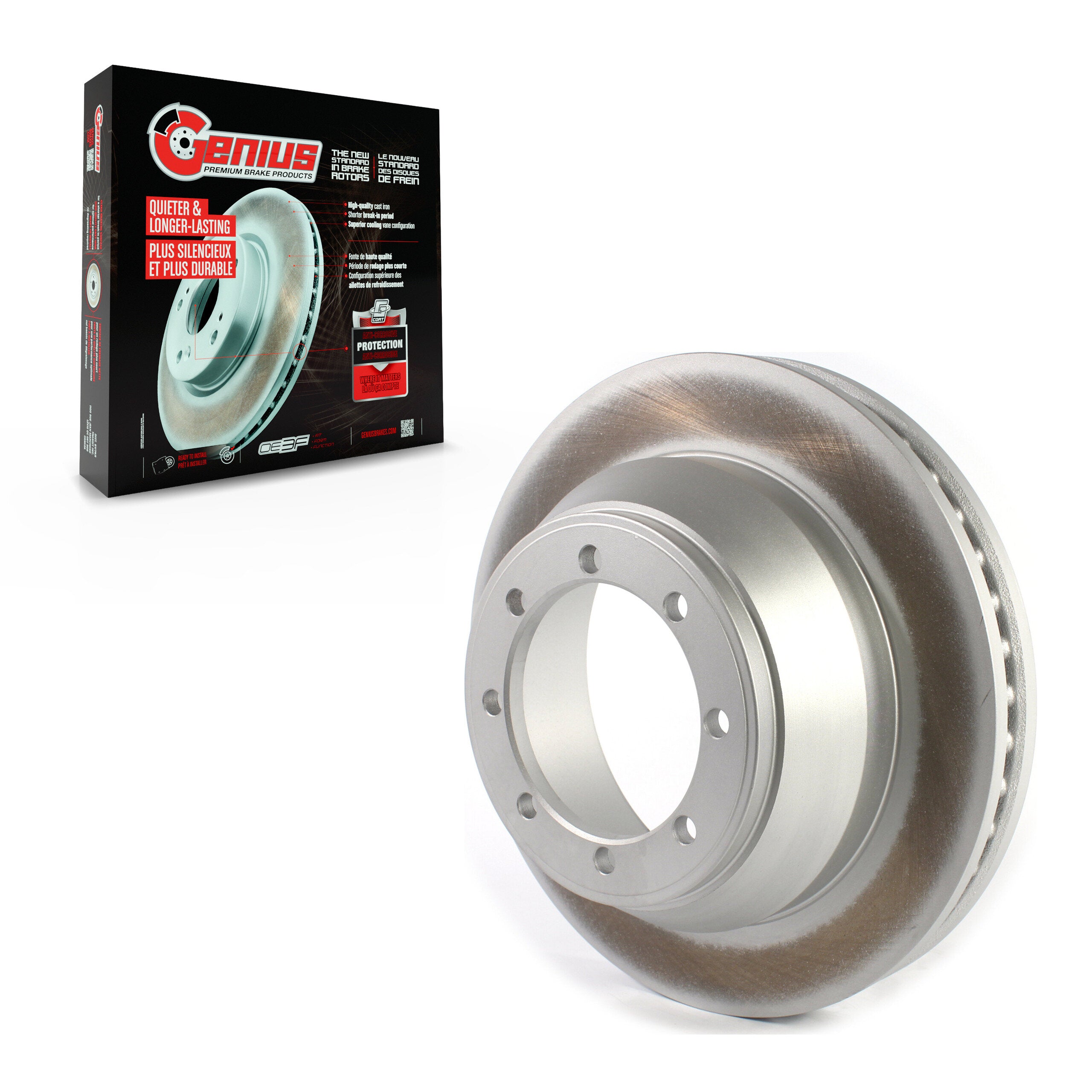 Genius GCR-680689 Disc Brake Rotor for 2008-2023 Ford E-450 Super Duty - Rear