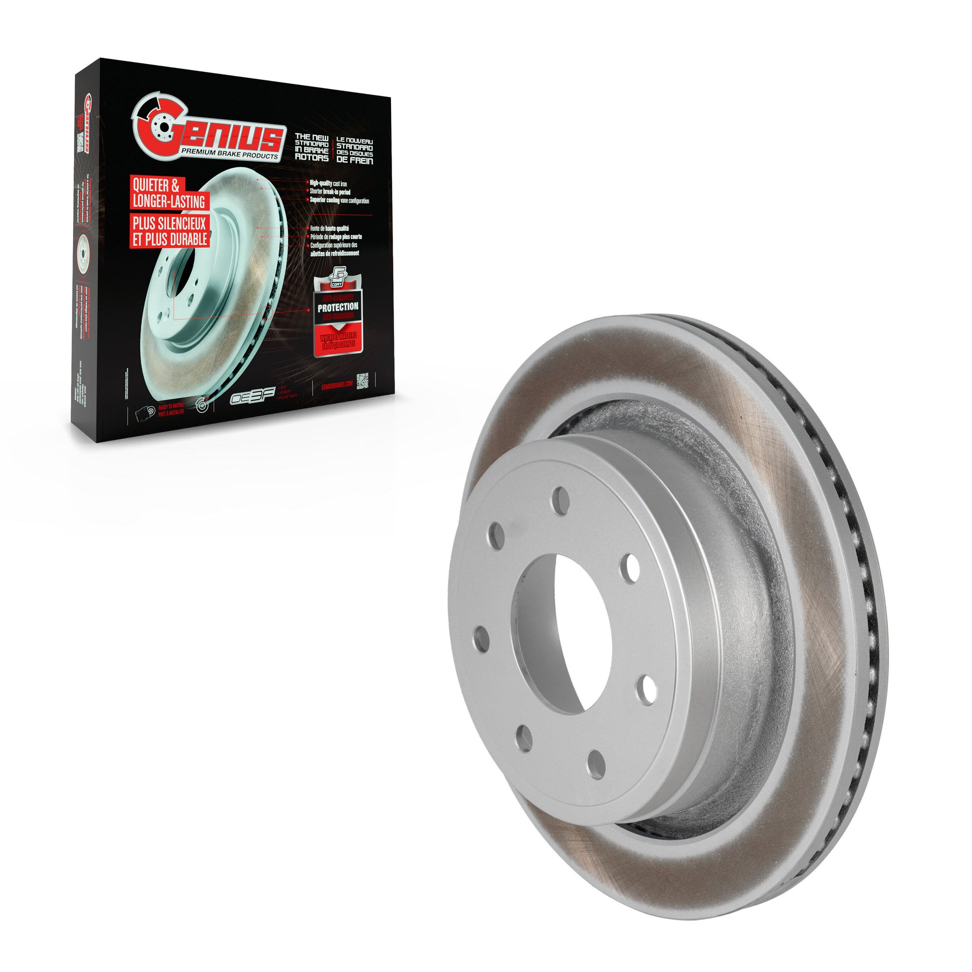 Genius GCR-680977 Disc Brake Rotor for 2012-2014 Ford F-150 - Rear