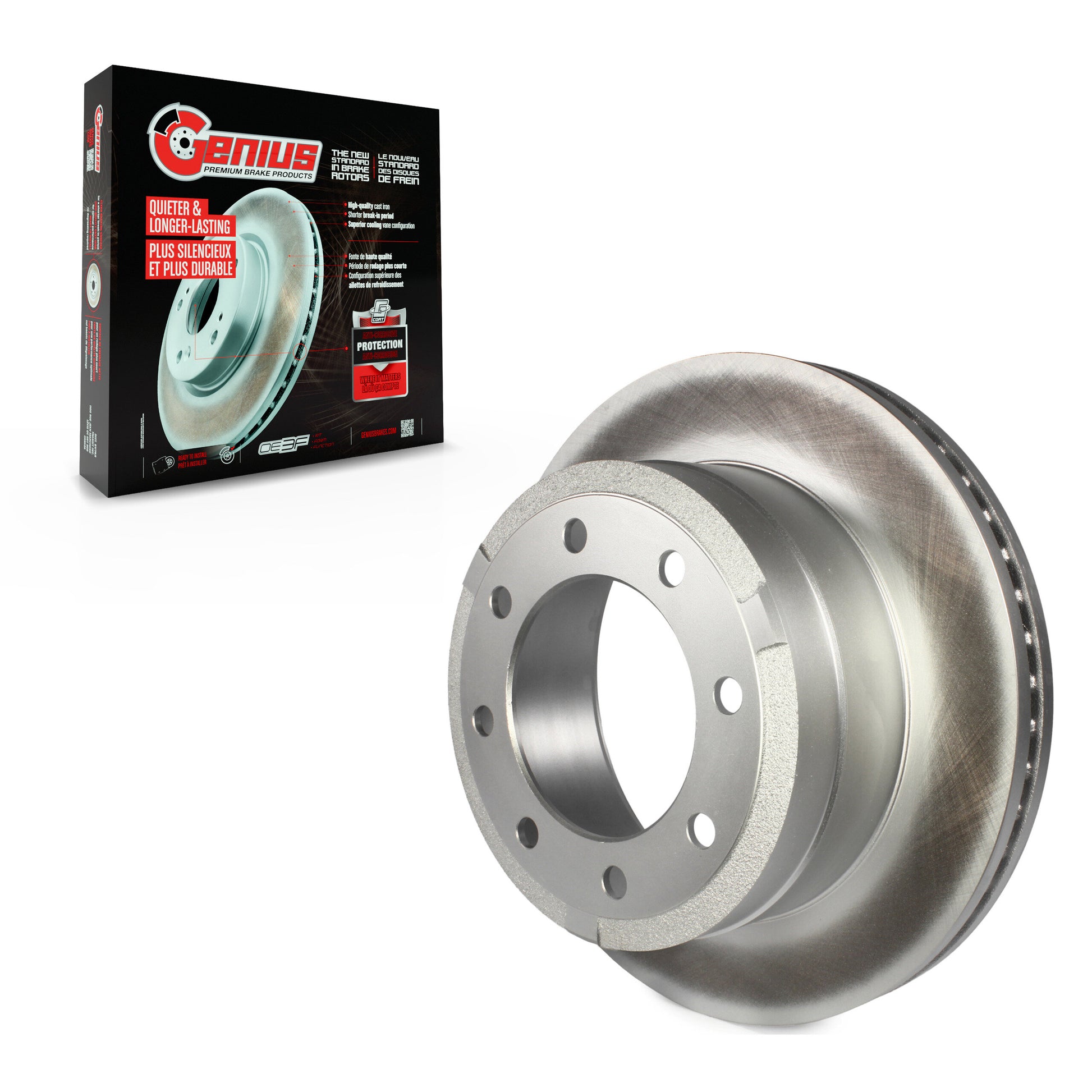 Genius GCR-681017 Disc Brake Rotor for 2013-2022 Ford F-250 Super Duty, Ford F-350 Super Duty - Rear