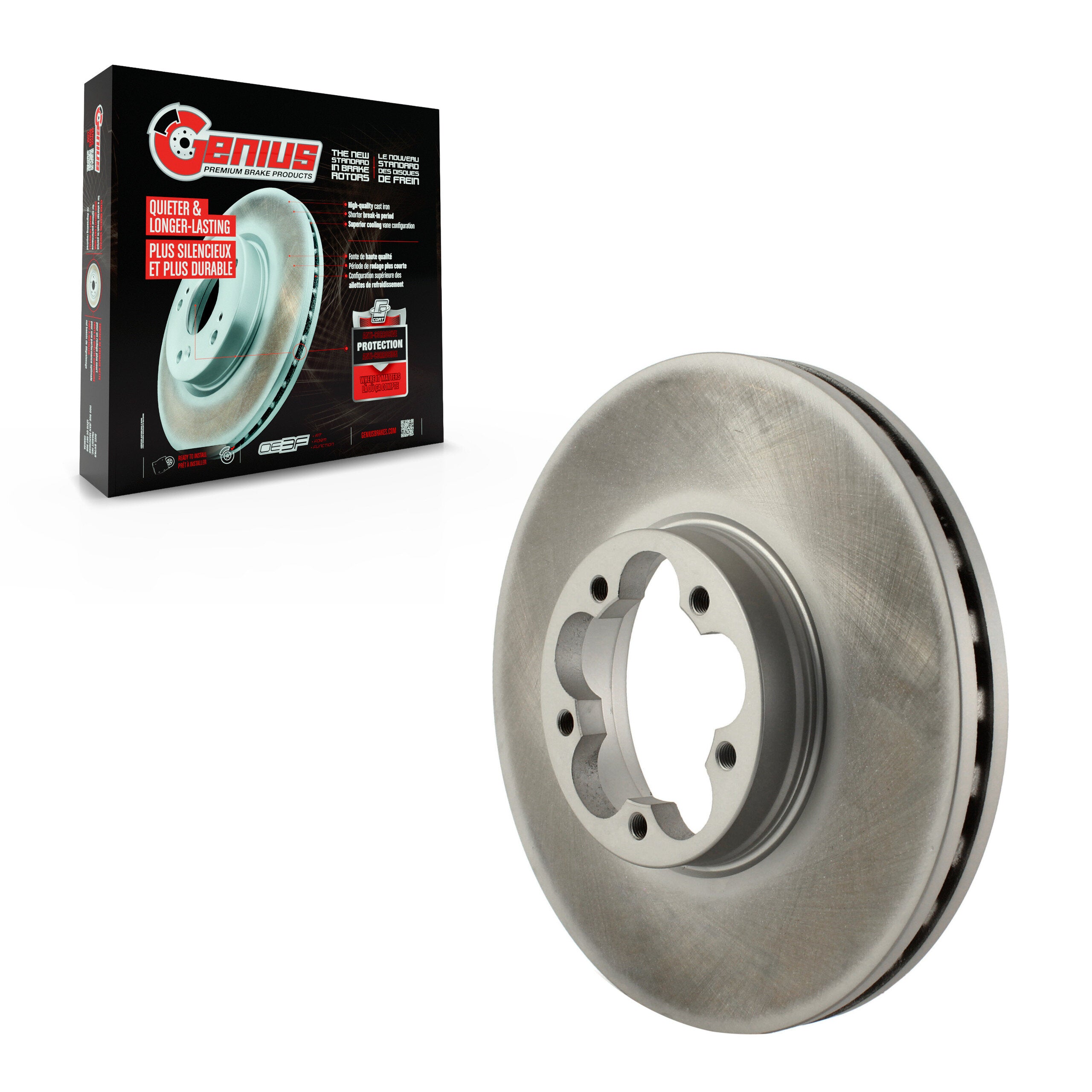 Genius GCR-681782 Disc Brake Rotor for 2015-2023 Ford Transit-350 HD - Front