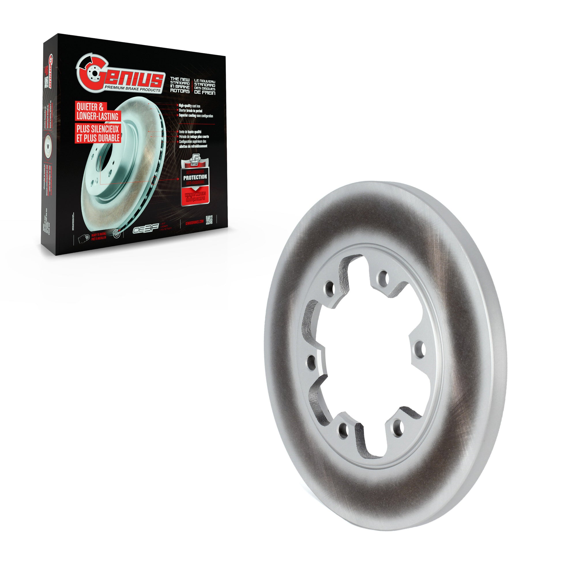 Genius GCR-681790 Disc Brake Rotor for 2015-2023 Ford Transit-350 HD, Ford Transit-150, Ford Transit-250 - Rear