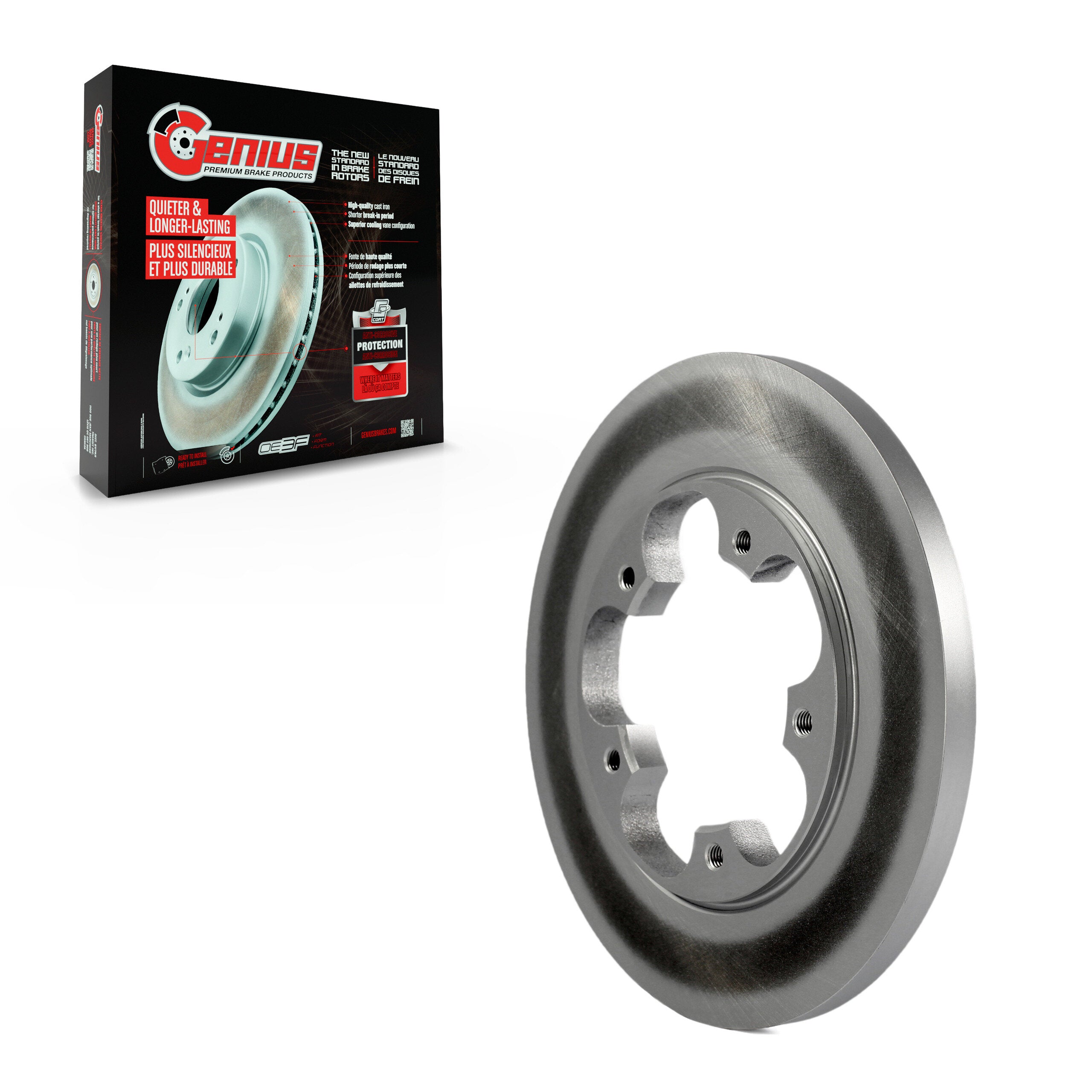Genius GCR-681939 Disc Brake Rotor for 2015-2023 Ford Transit-350 HD, Ford Transit-150, Ford Transit-250 - Rear