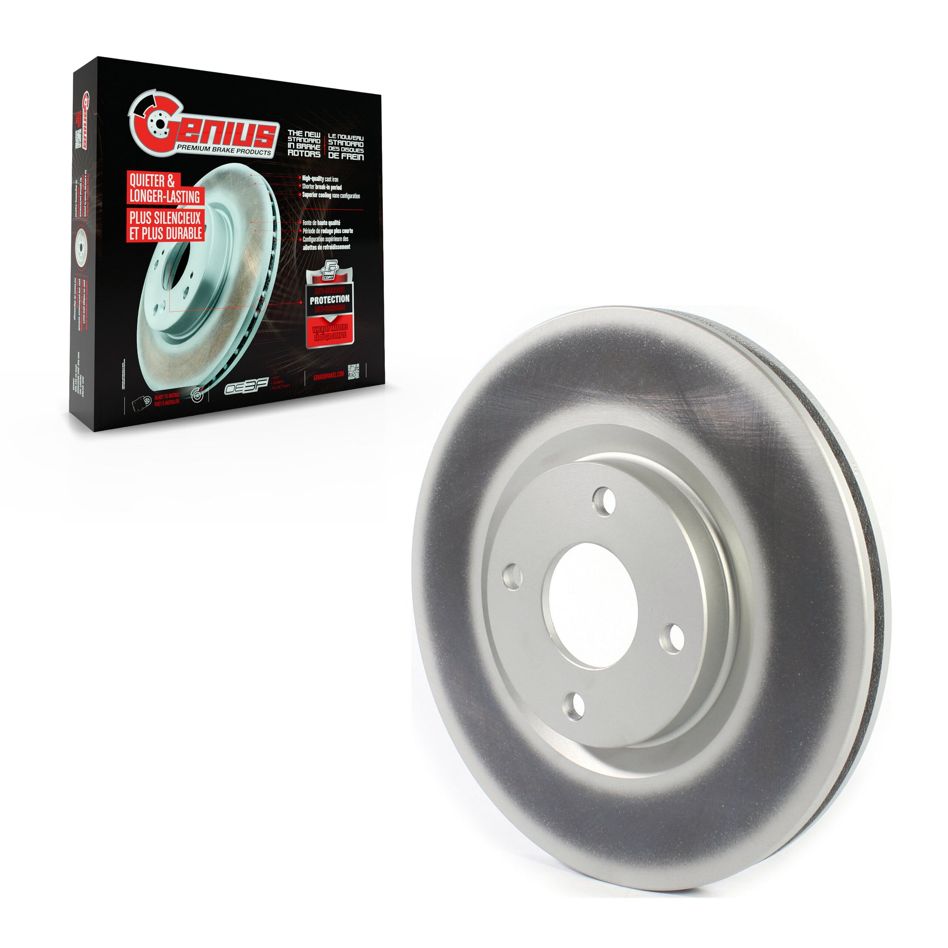 Genius GCR-682291 Disc Brake Rotor for 2018-2022 Ford EcoSport - Front