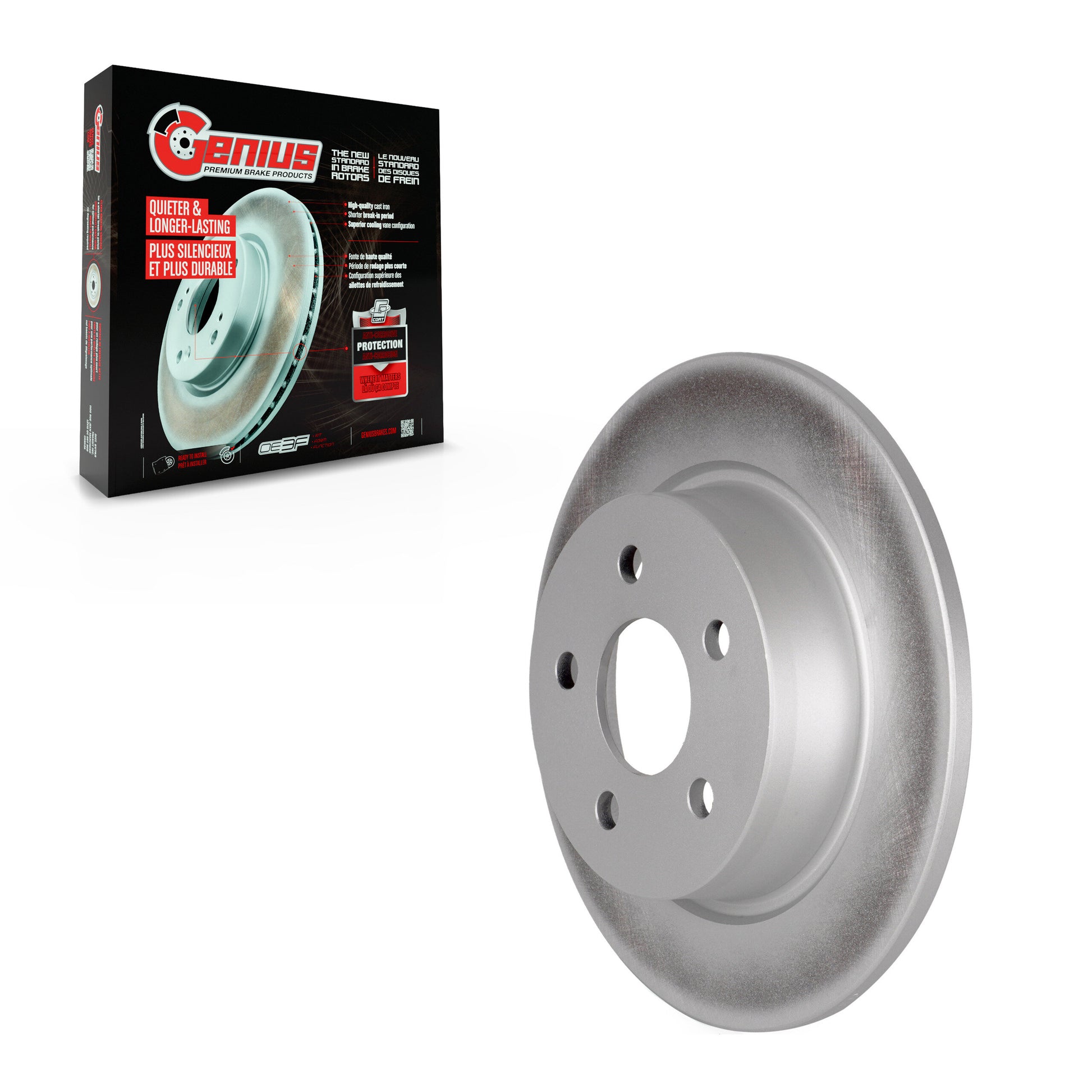 Genius GCR-682502 Disc Brake Rotor for 2018-2023 Ford Transit Connect - Rear