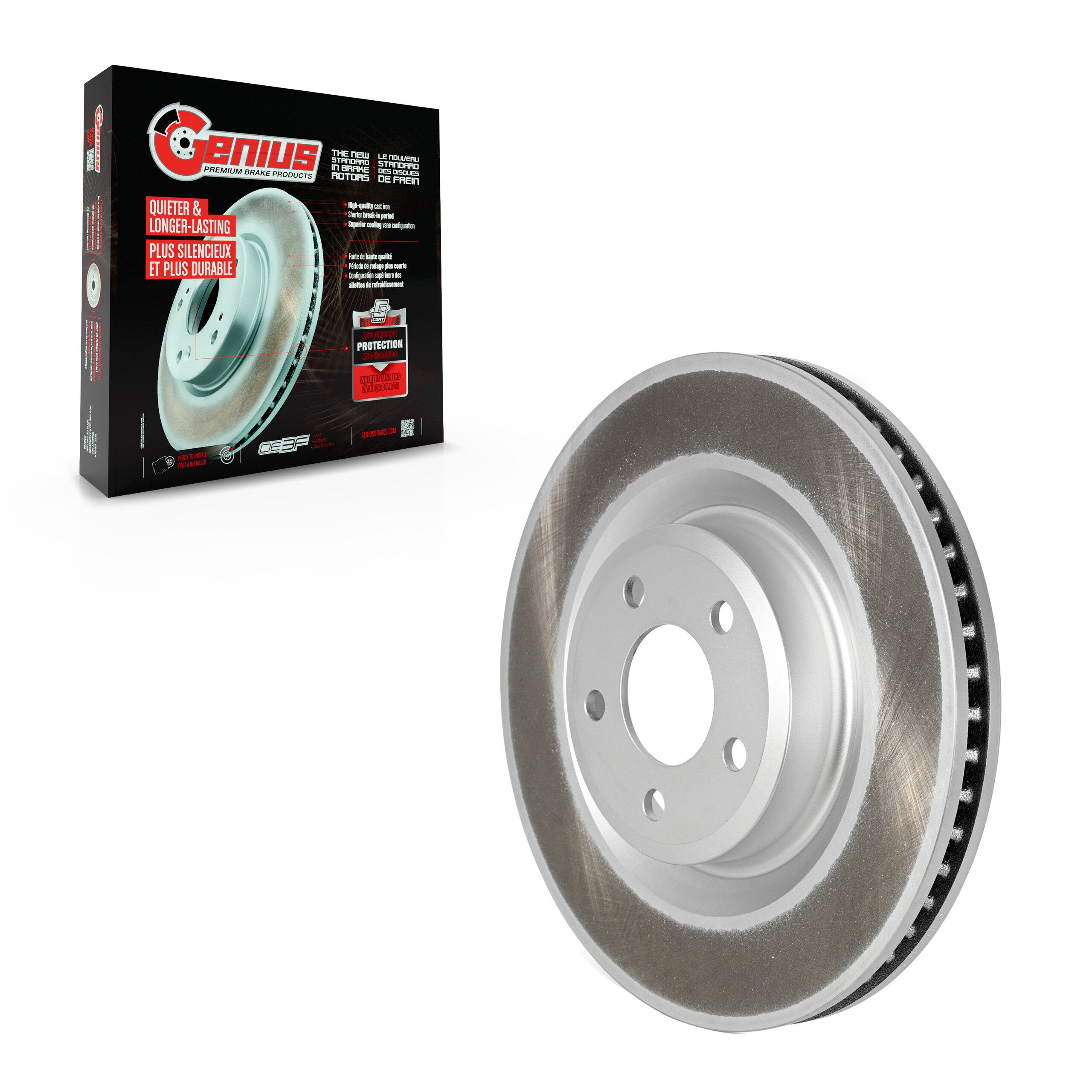 Genius GCR-682615 Disc Brake Rotor for 2020-2024 Ford Explorer, Lincoln Aviator - Front