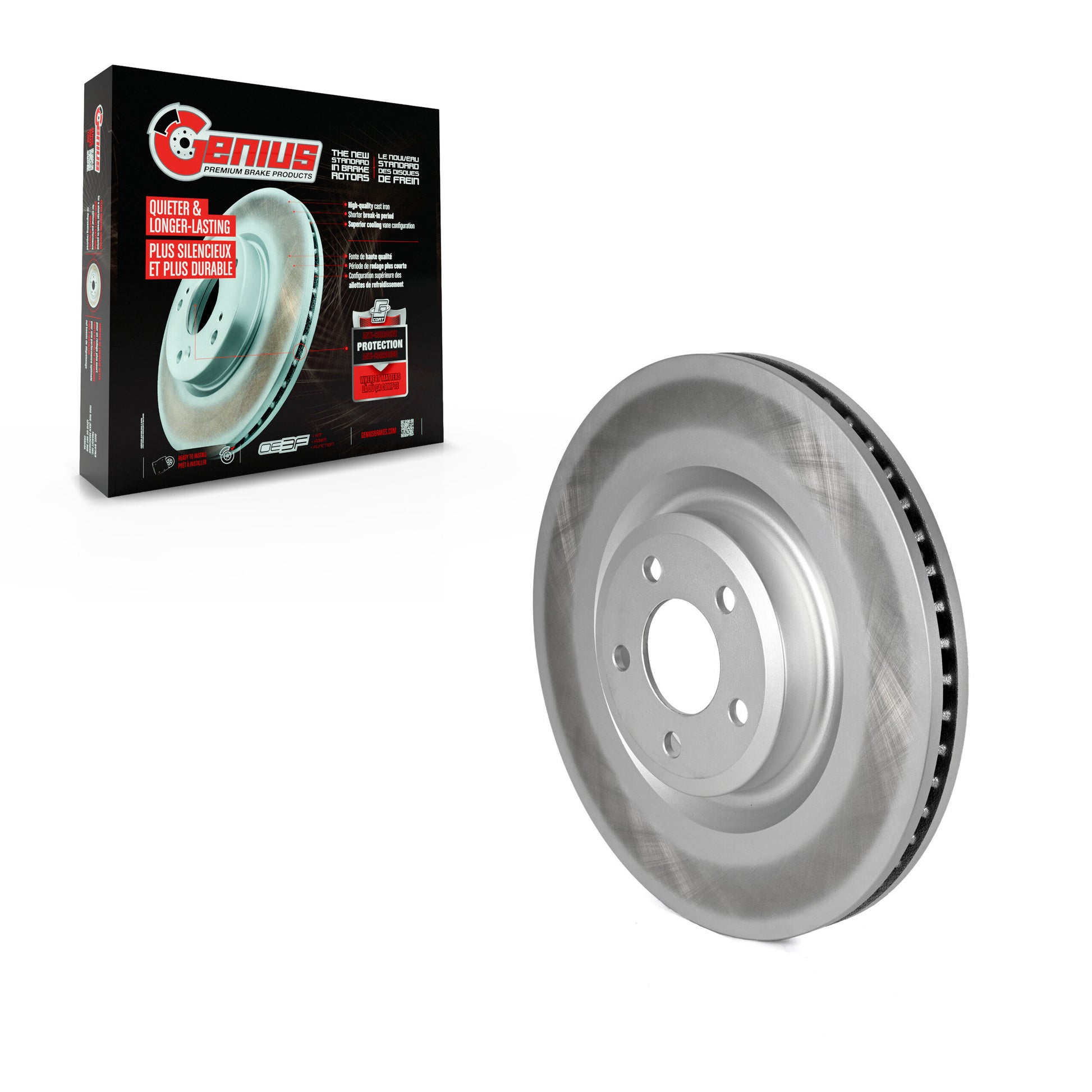 Genius GCR-682616 Disc Brake Rotor for 2020-2024 Ford Explorer, Lincoln Aviator, Ford Police Interceptor Utility - Front