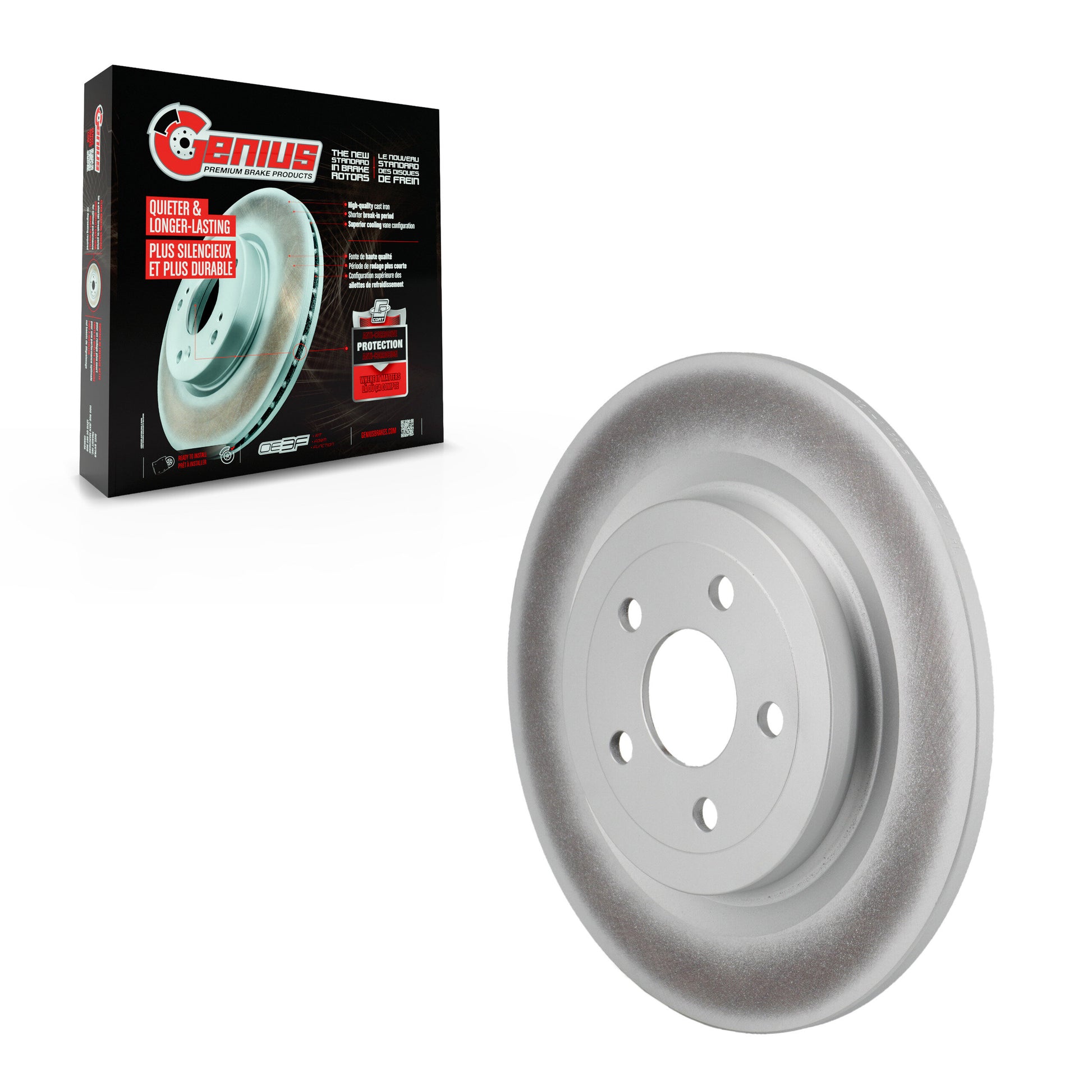 Genius GCR-682665 Disc Brake Rotor for 2021-2023 Ford Mustang Mach-E - Rear