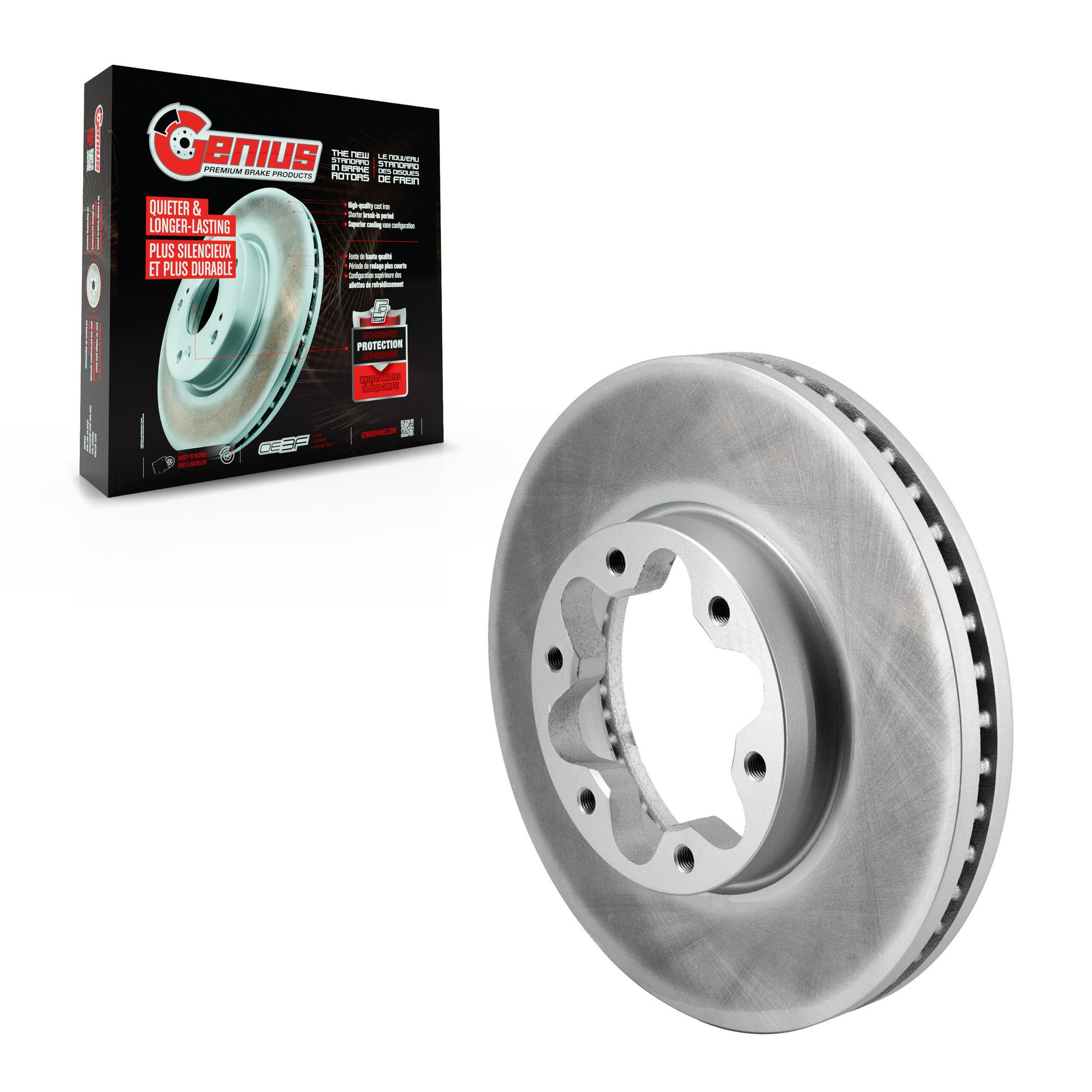 Genius GCR-682686 Disc Brake Rotor for 2020-2023 Ford Transit-150, Ford Transit-250, Ford Transit-350 - Front