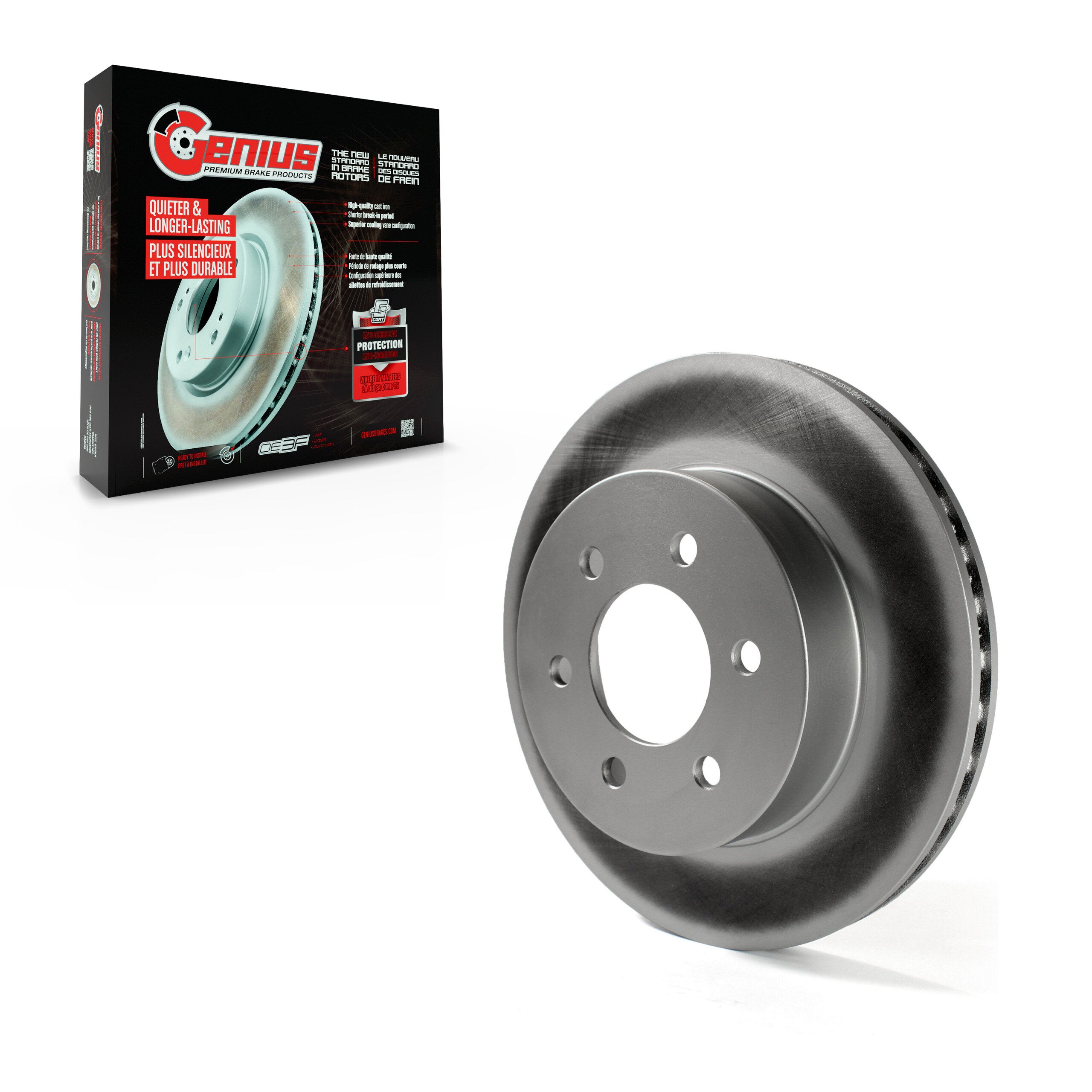 Genius GCR-76645 Disc Brake Rotor for 1997-2002 Dodge Durango, Dodge Dakota - Front