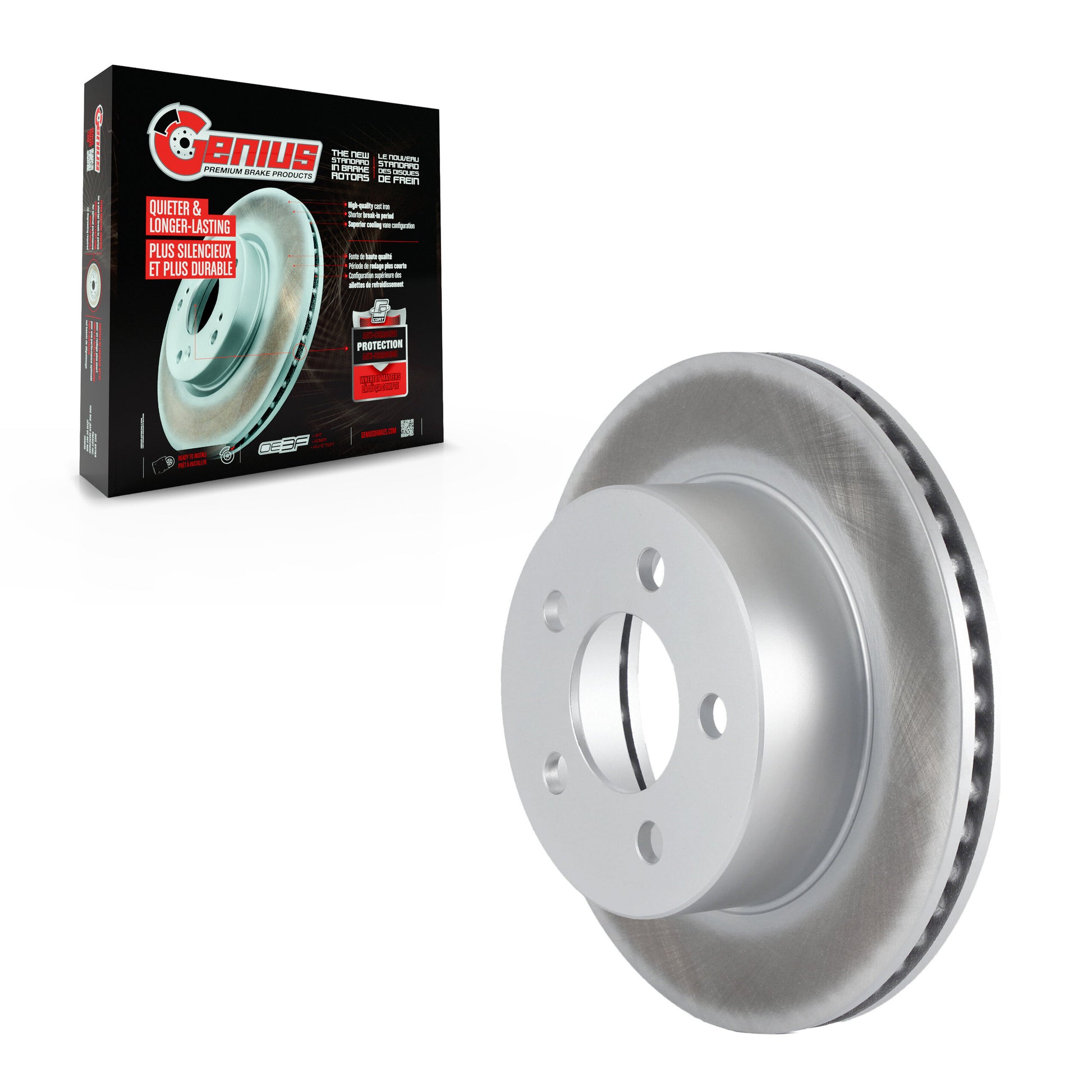 Genius GCR-76923 Disc Brake Rotor for 1993-2006 Jeep Cherokee, Jeep TJ, Jeep Wrangler - Front