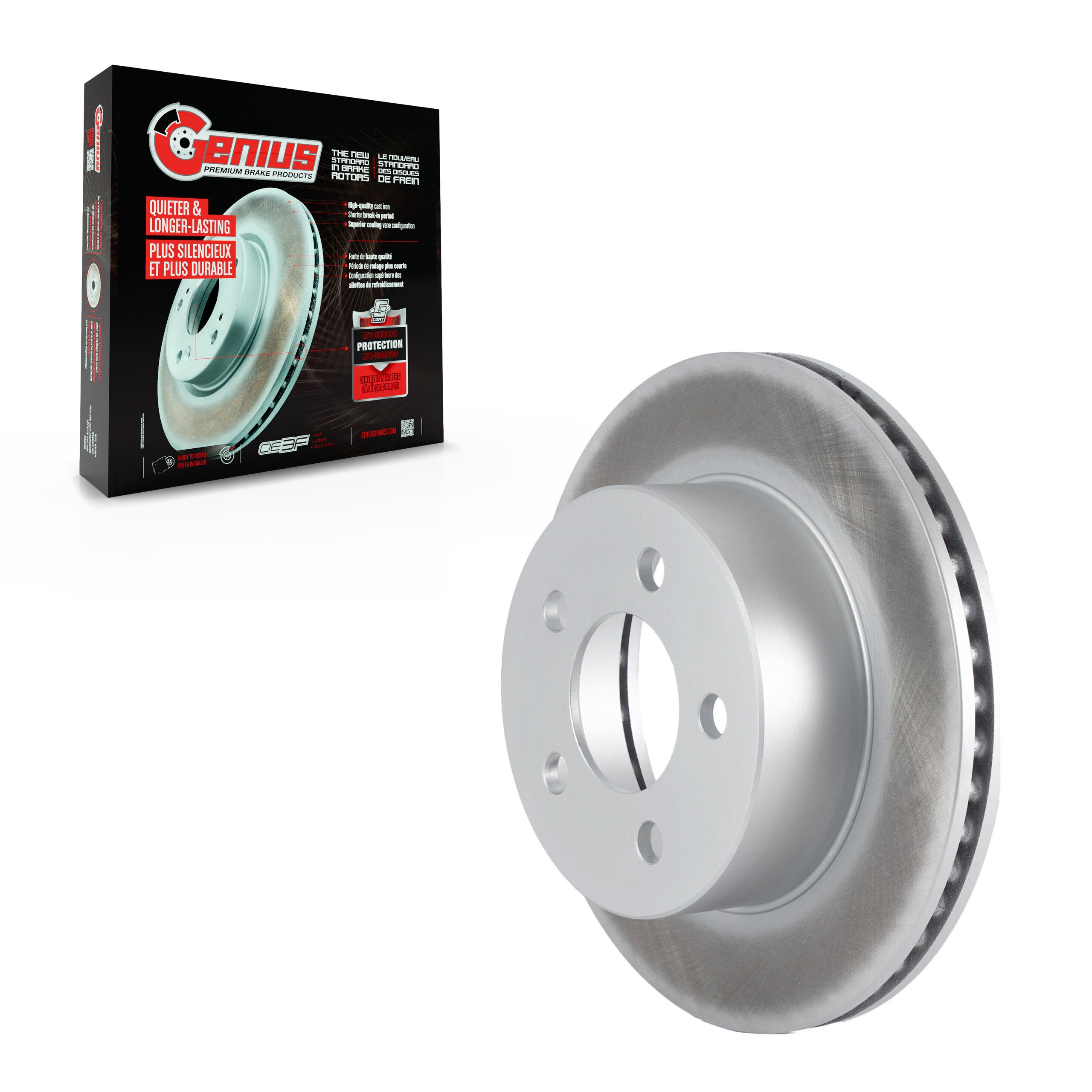 Genius GCR-76923 Disc Brake Rotor for 1993-2006 Jeep Cherokee, Jeep TJ, Jeep Wrangler - Front
