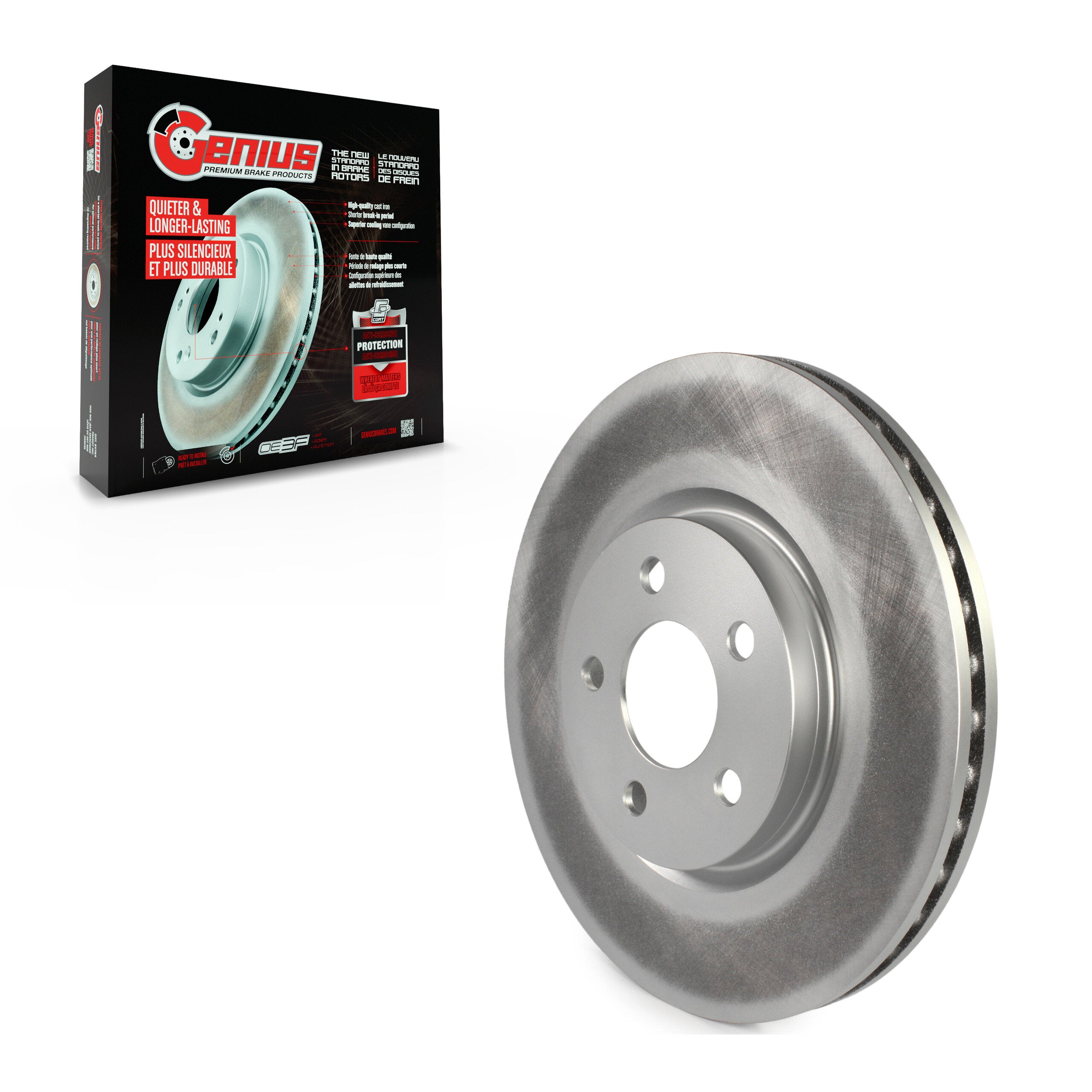 Genius GCR-76955 Disc Brake Rotor for 2001-2010 Chrysler PT Cruiser - Front