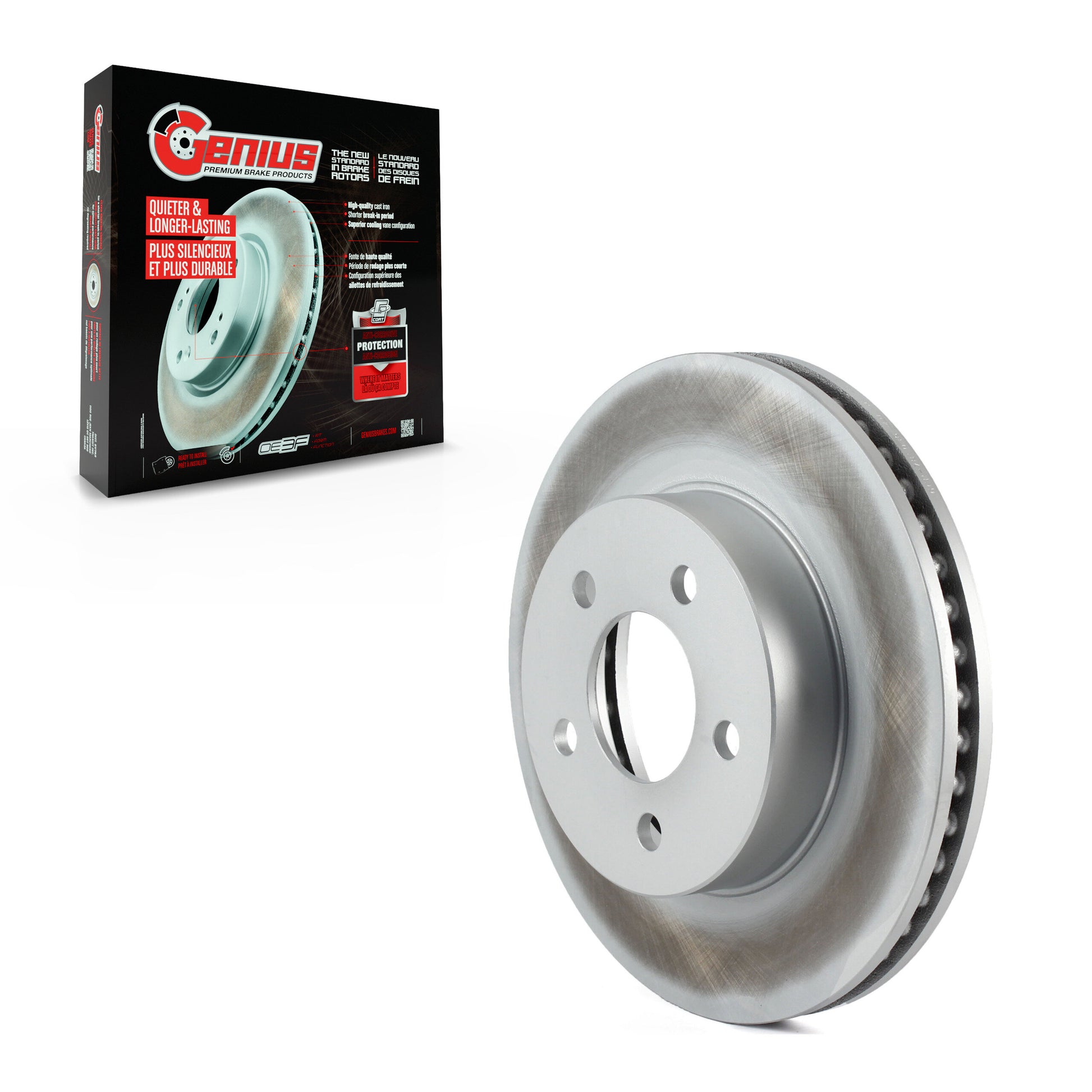 Genius GCR-780036 Disc Brake Rotor for 2002-2007 Jeep Liberty - Front