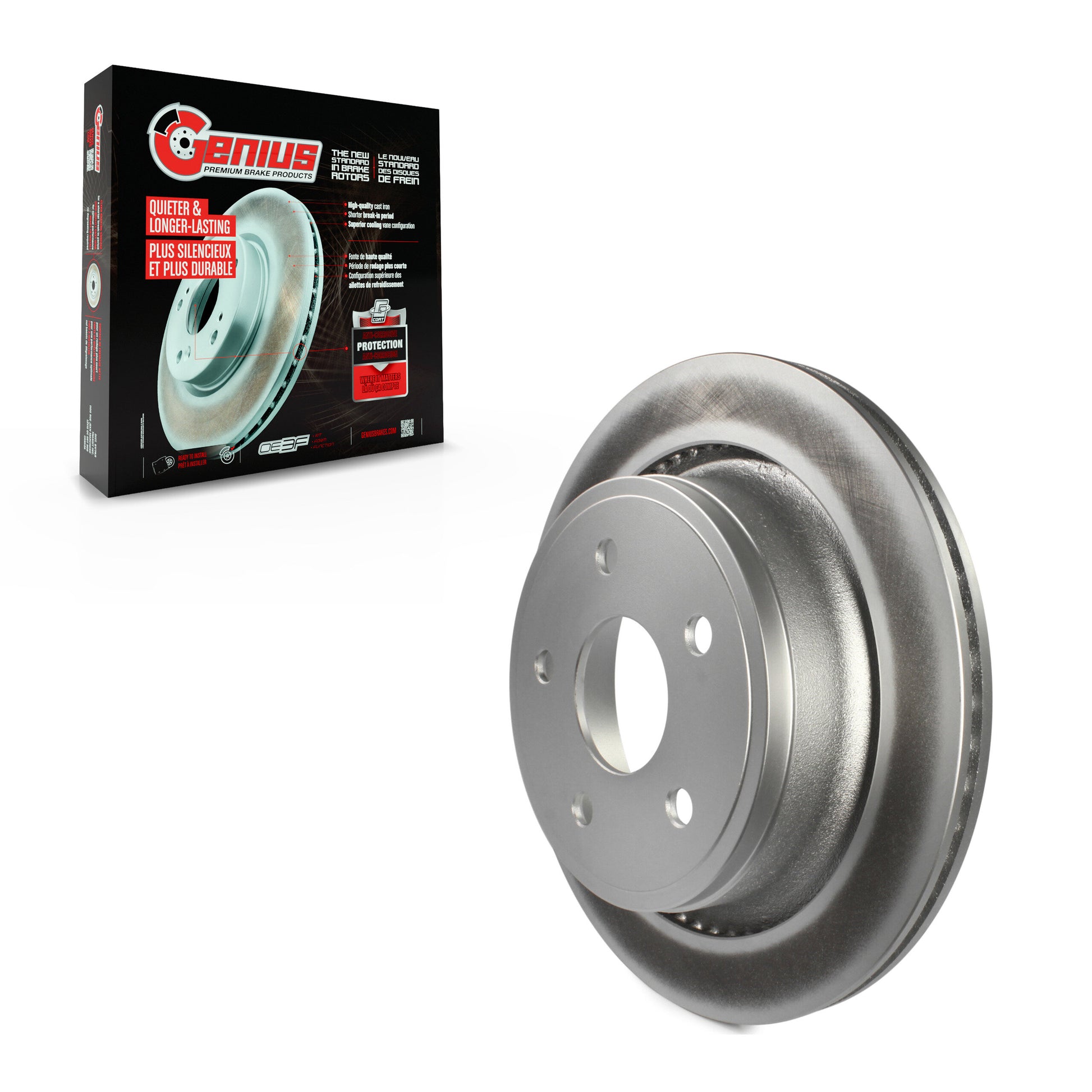 Genius GCR-780082 Disc Brake Rotor for 2002-2024 Ram 1500 Classic, Ram 1500, Dodge Ram 1500 - Rear