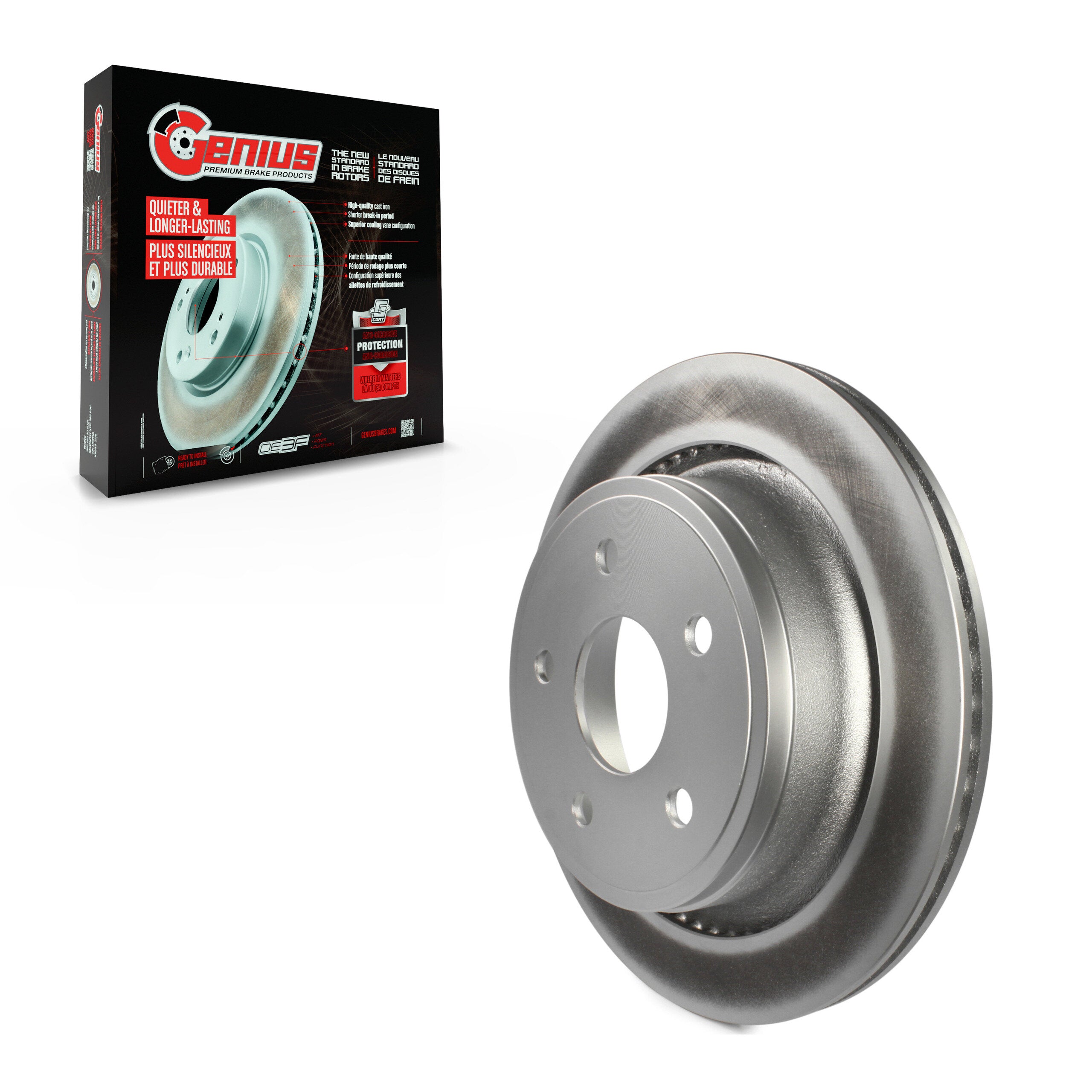Genius GCR-780082 Disc Brake Rotor for 2002-2024 Ram 1500 Classic, Ram 1500, Dodge Ram 1500 - Rear