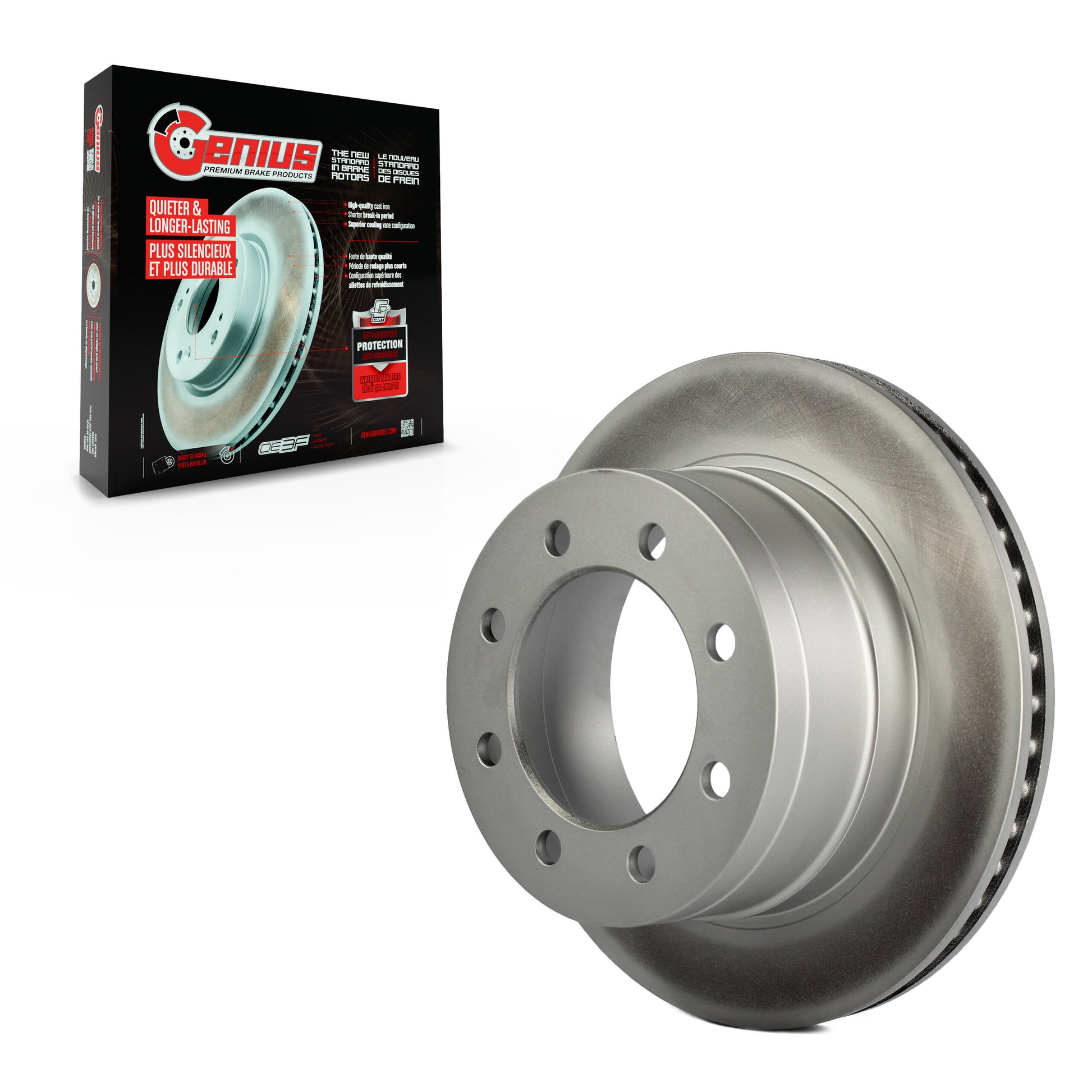 Genius GCR-780139 Disc Brake Rotor for 2003-2008 Dodge Ram 1500, Dodge Ram 2500, Dodge Ram 3500 - Rear