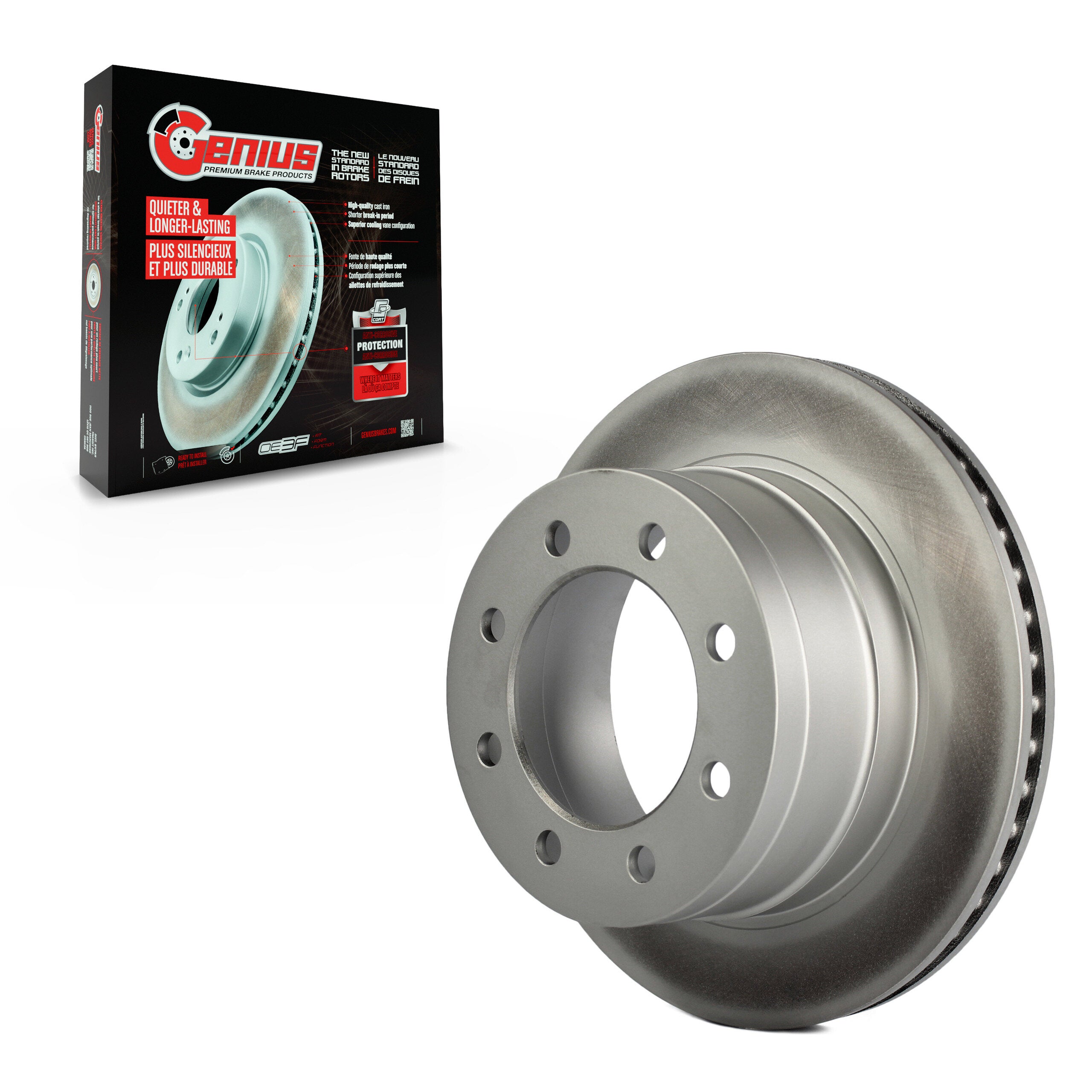 Genius GCR-780139 Disc Brake Rotor for 2003-2008 Dodge Ram 1500, Dodge Ram 2500, Dodge Ram 3500 - Rear