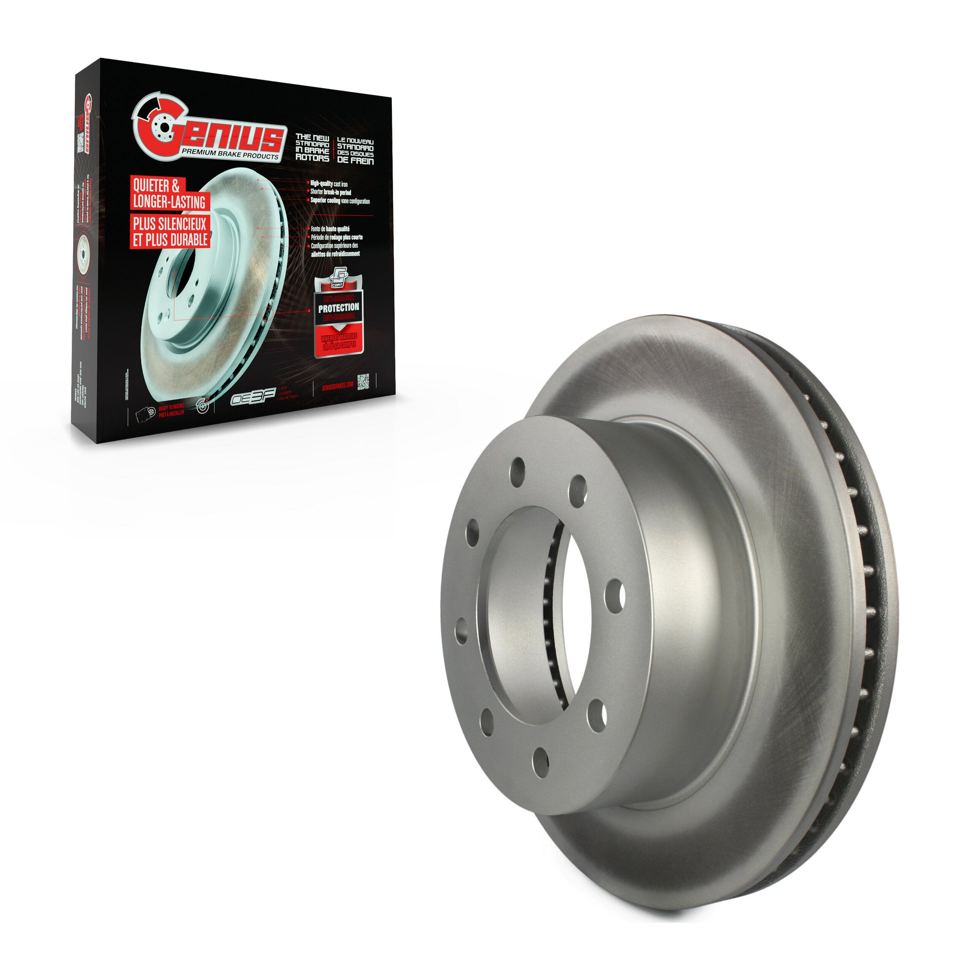 Genius GCR-780143 Disc Brake Rotor for 2003-2008 Dodge Ram 1500, Dodge Ram 2500, Dodge Ram 3500 - Front