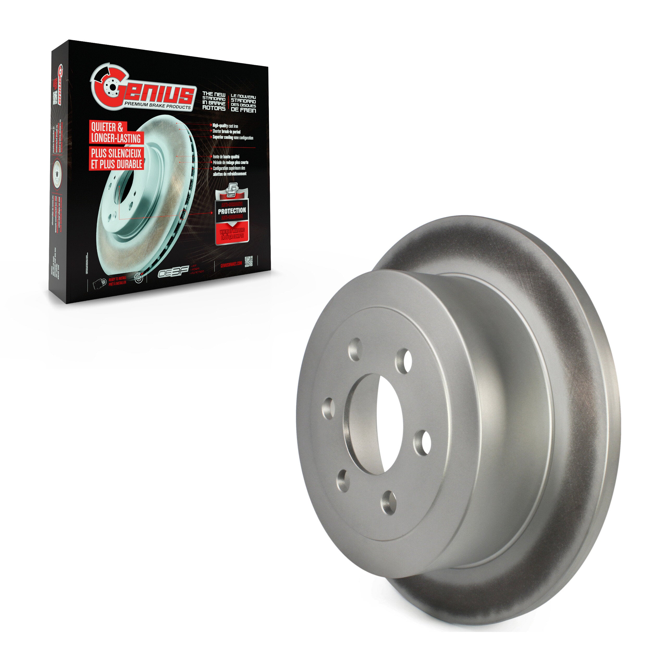 Genius GCR-780144 Disc Brake Rotor for 2003-2004 Dodge Dakota - Rear