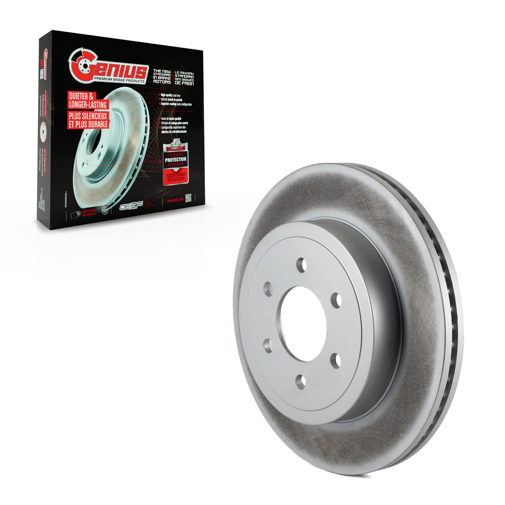 Genius GCR-780145 Disc Brake Rotor for 2003-2004 Dodge Dakota - Front