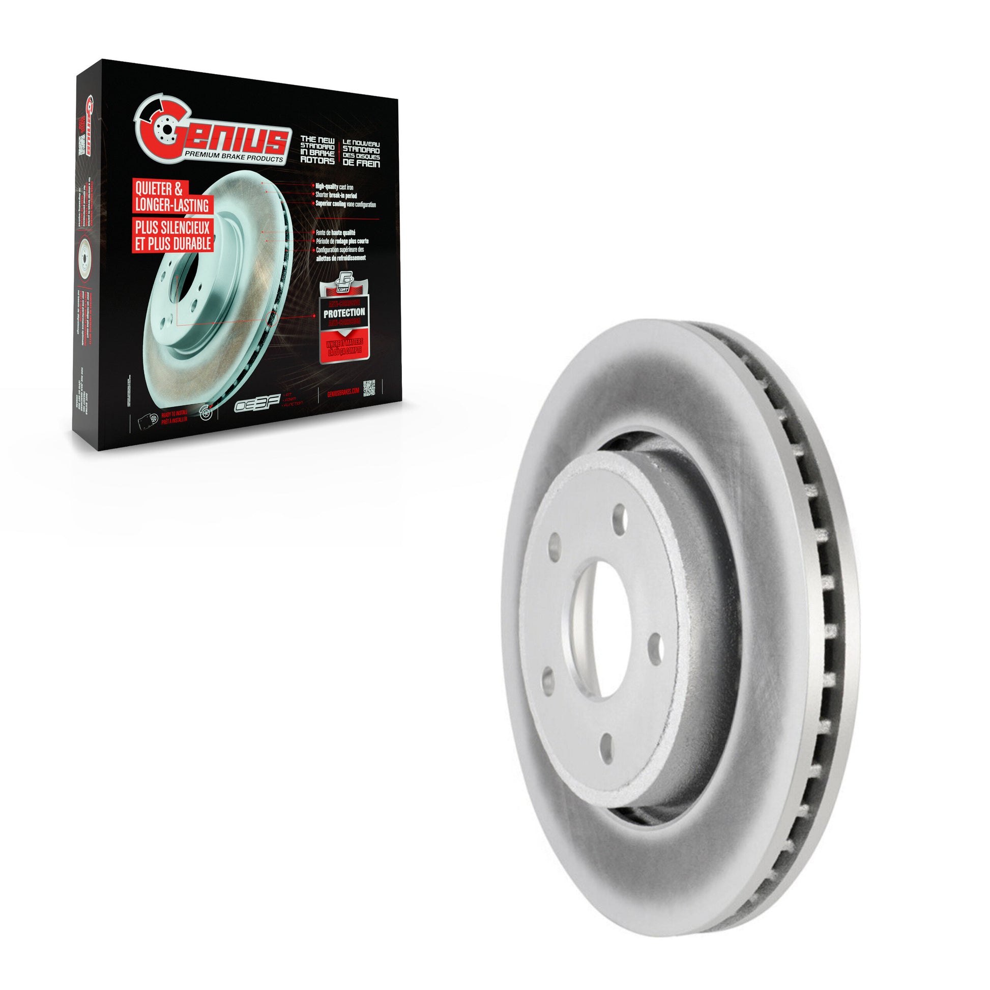 Genius GCR-780289 Disc Brake Rotor for 2005-2010 Jeep Grand Cherokee, Jeep Commander - Front