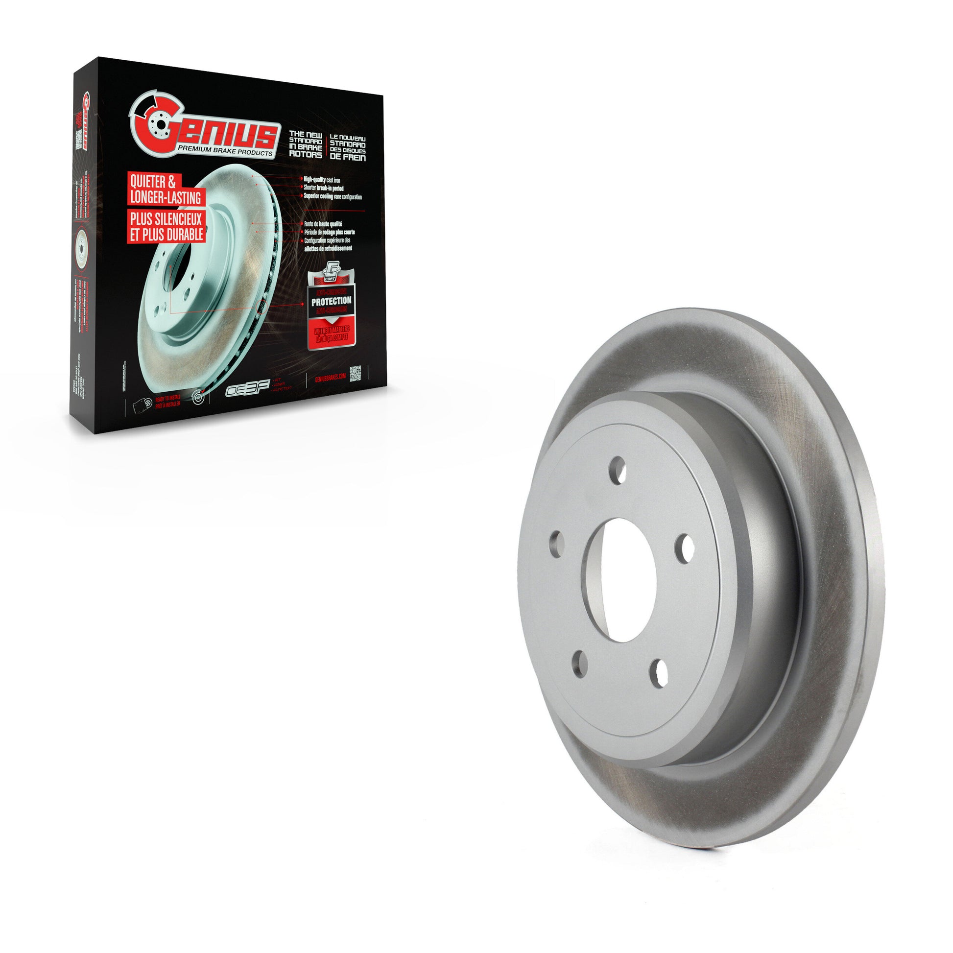 Genius GCR-780296 Disc Brake Rotor for 2005-2010 Jeep Grand Cherokee, Jeep Commander - Rear