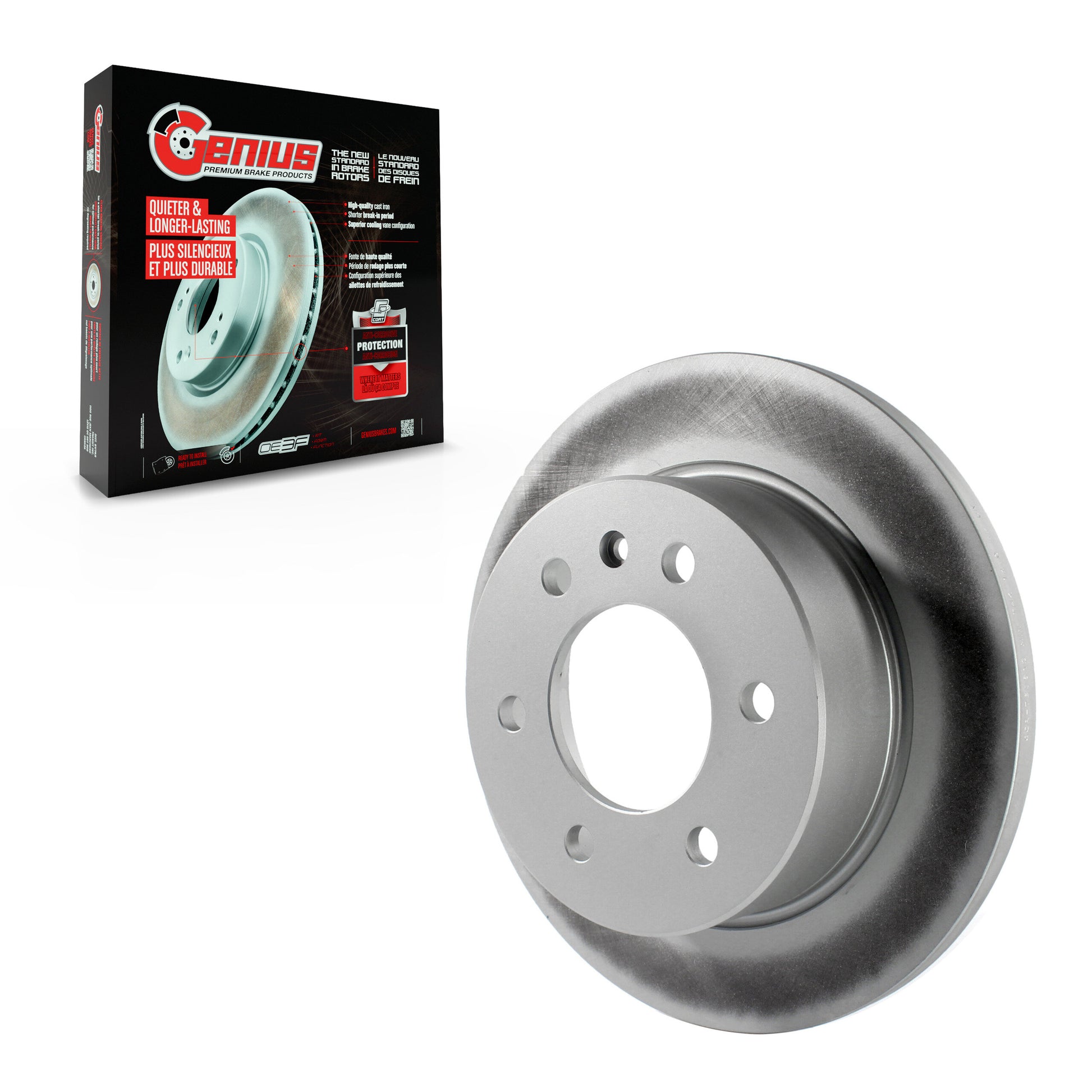 Genius GCR-780613 Disc Brake Rotor for 2007-2018 Freightliner Sprinter 3500, Mercedes-Benz Sprinter 2500, Mercedes-Benz Sprinter 3500 - Rear