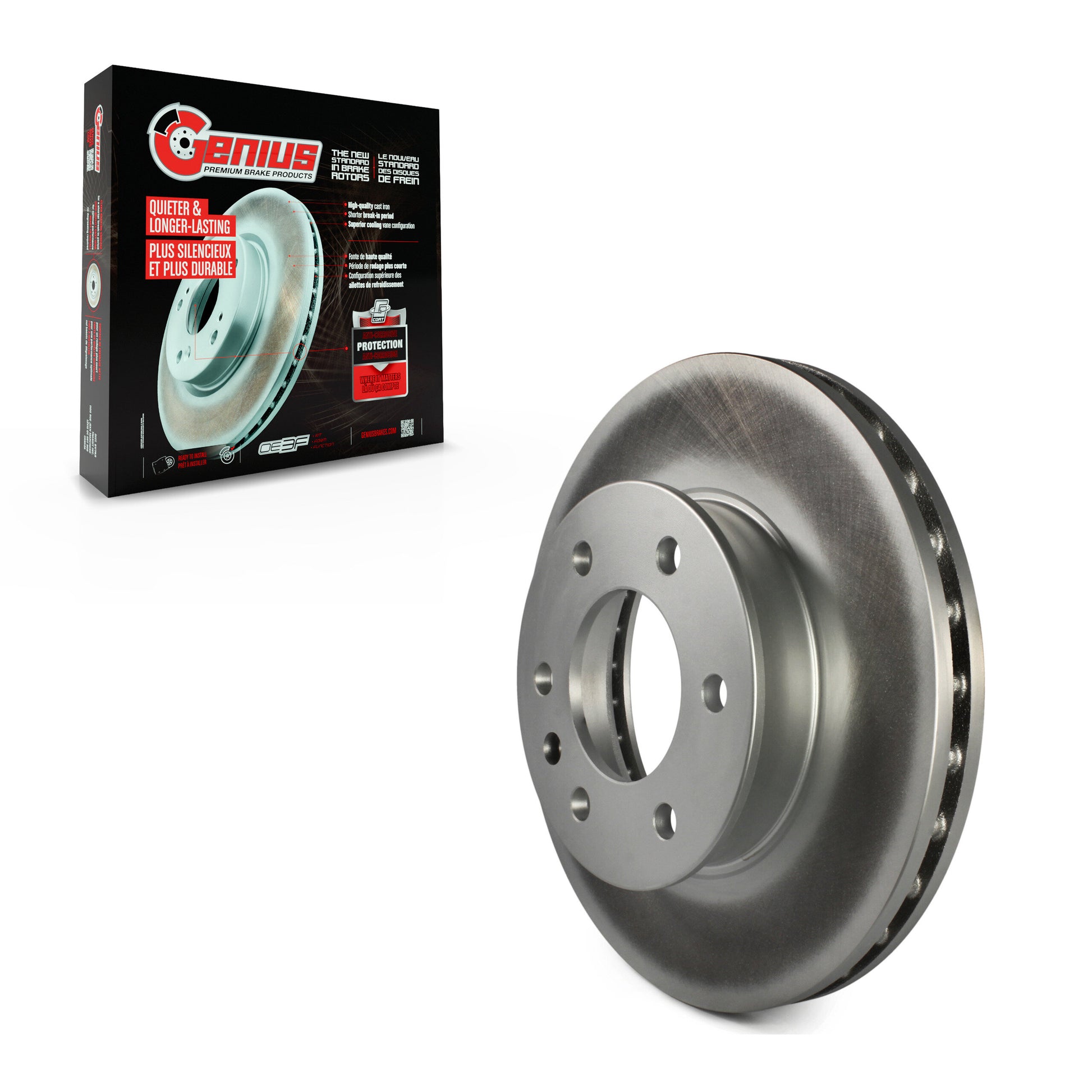 Genius GCR-780614 Disc Brake Rotor for 2007-2024 Freightliner Sprinter 2500, Mercedes-Benz Sprinter 1500, Mercedes-Benz Sprinter 4500 - Front
