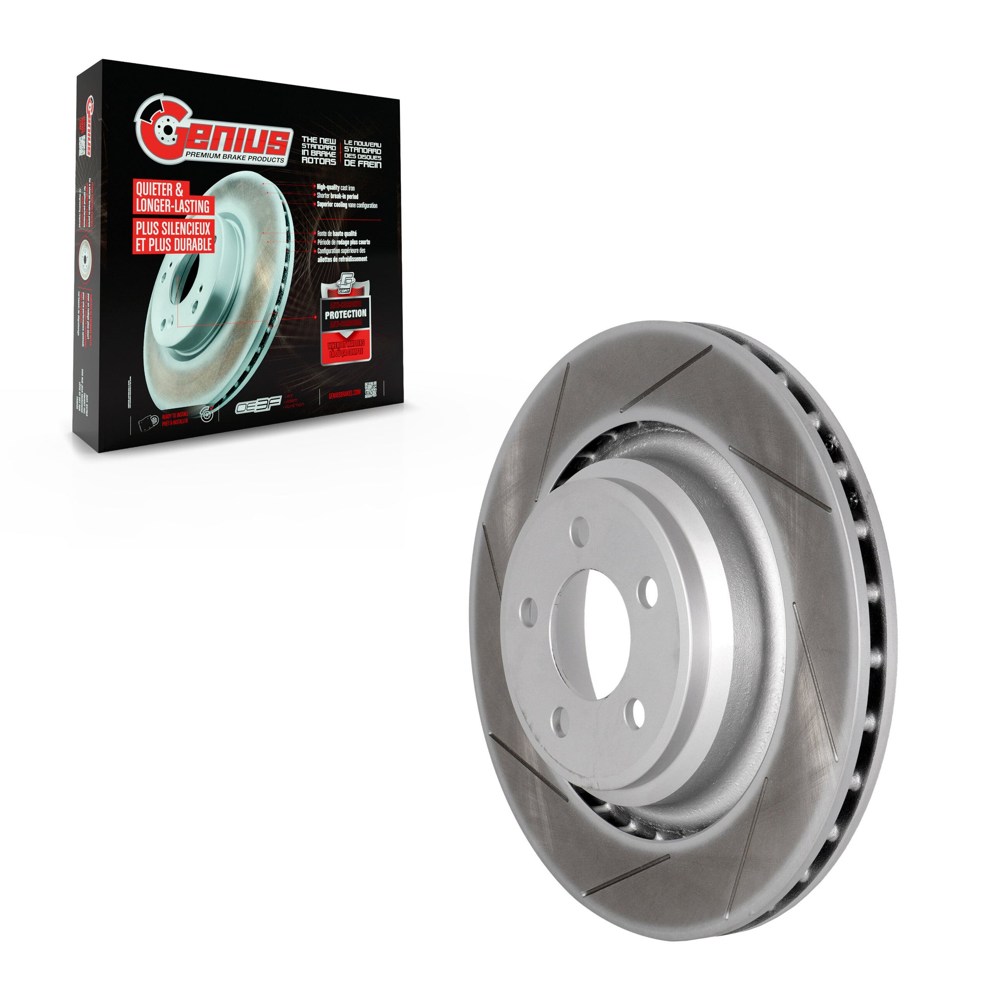 Genius GCR-780723OE Disc Brake Rotor for 2005-2023 Dodge Challenger, Dodge Charger, Chrysler 300 - Rear