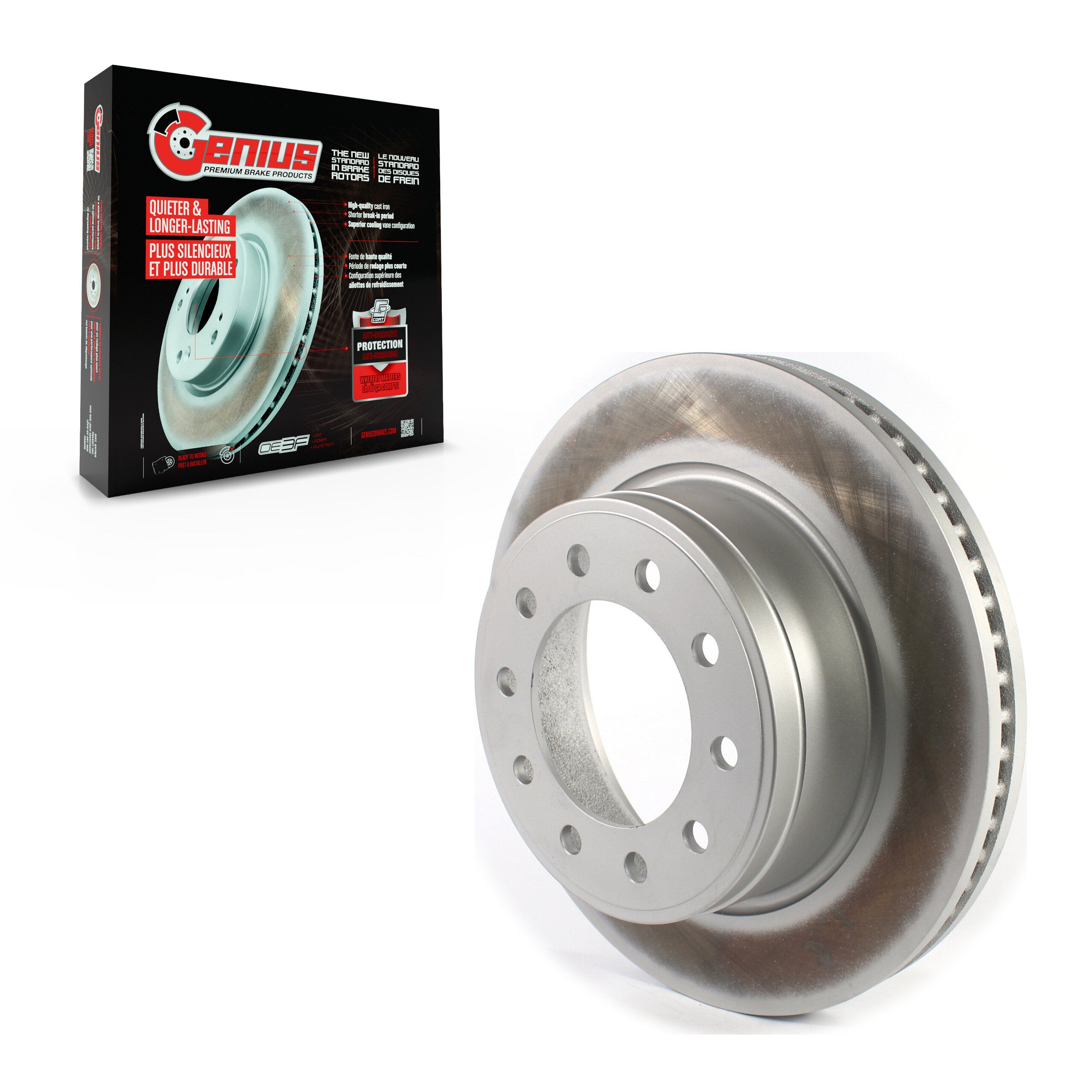 Genius GCR-780774 Disc Brake Rotor for 2008-2023 Ram 4500, Ram 5500, Dodge Ram 4500 - Front
