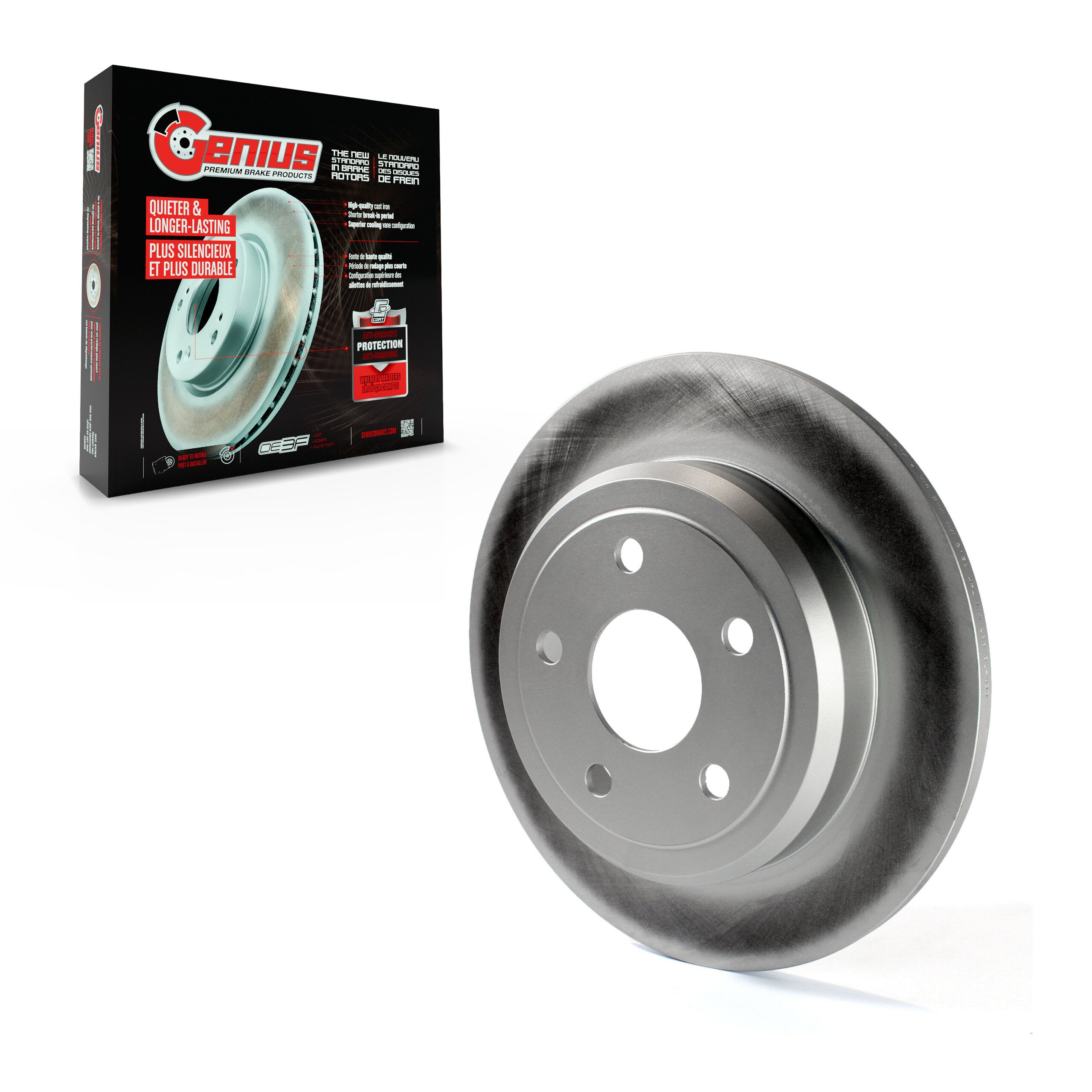 Genius GCR-780867 Disc Brake Rotor for 2011-2024 Dodge Durango, Jeep Grand Cherokee - Rear
