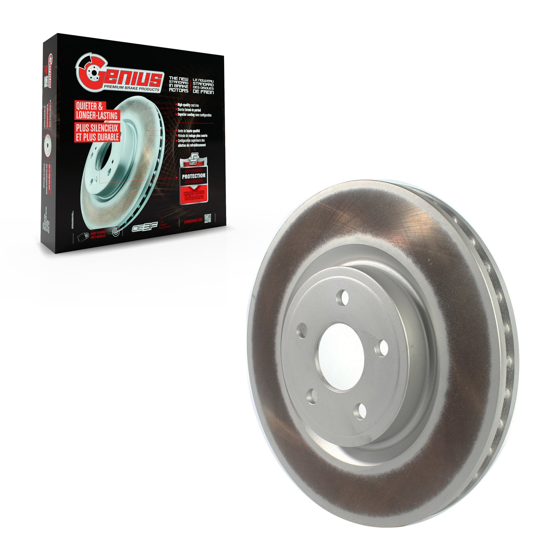 Genius GCR-780960 Disc Brake Rotor for 2012-2020 Dodge Durango, Jeep Grand Cherokee - Front