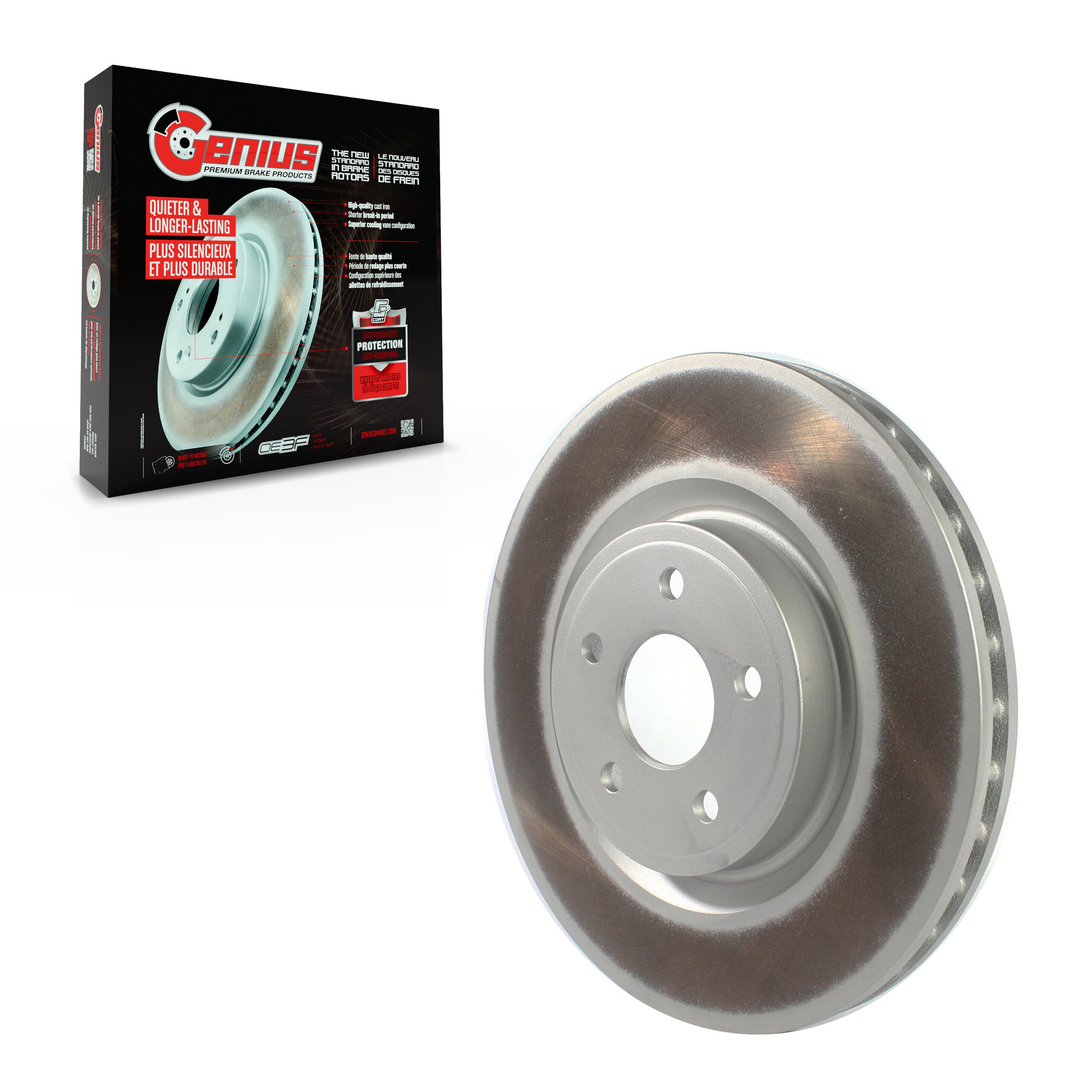 Genius GCR-780960 Disc Brake Rotor for 2012-2020 Dodge Durango, Jeep Grand Cherokee - Front