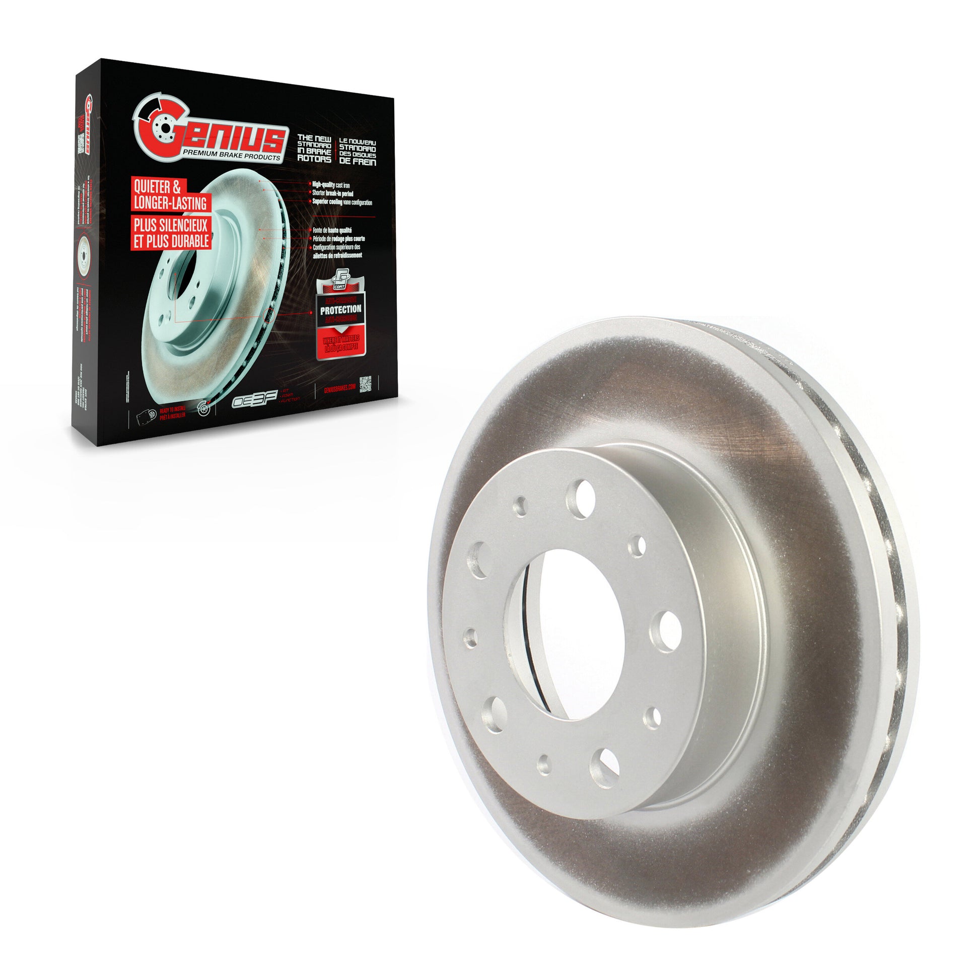 Genius GCR-781766 Disc Brake Rotor for 2014-2024 Ram ProMaster 1500, Ram ProMaster 2500, Ram ProMaster 3500 - Front