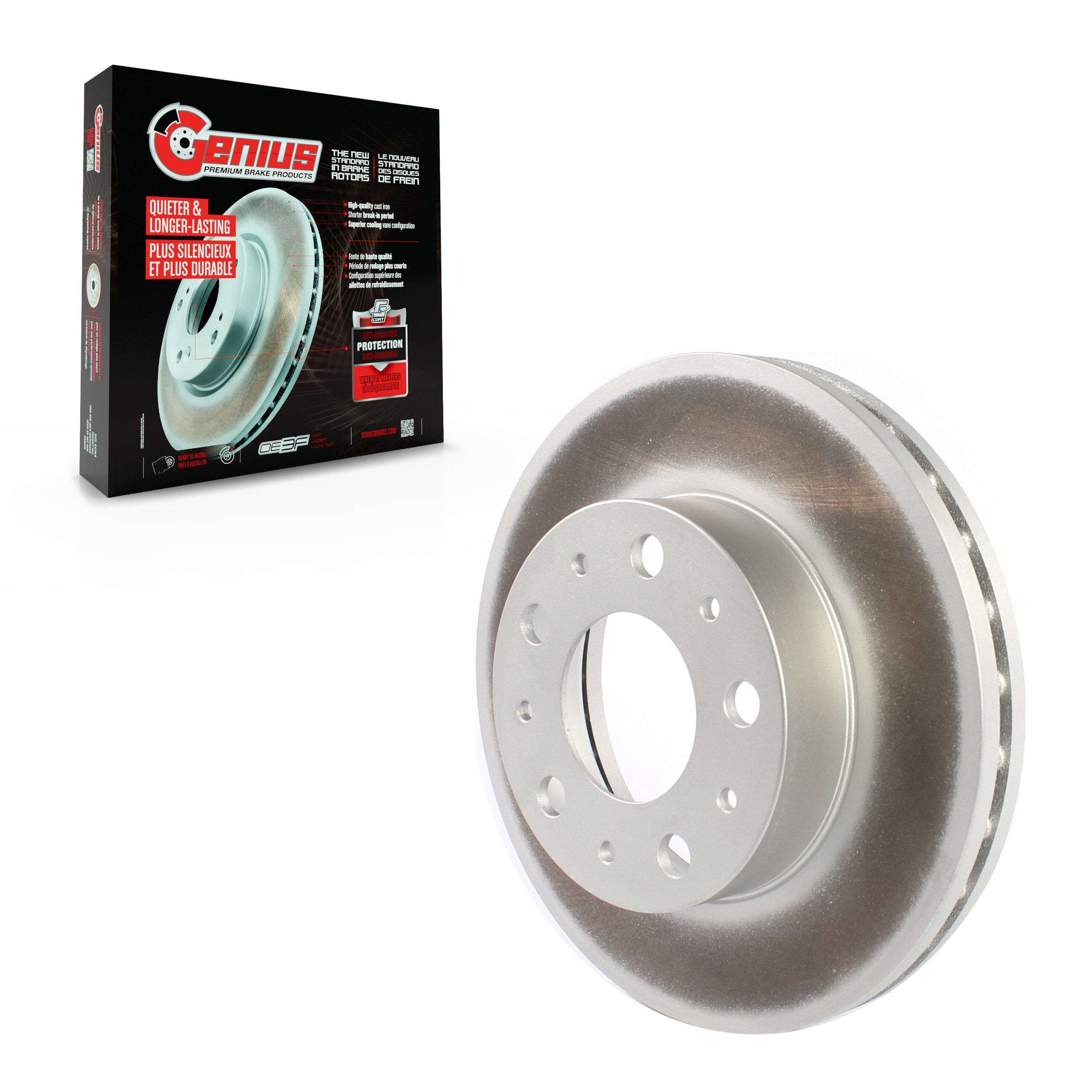 Genius GCR-781766 Disc Brake Rotor for 2014-2024 Ram ProMaster 1500, Ram ProMaster 2500, Ram ProMaster 3500 - Front
