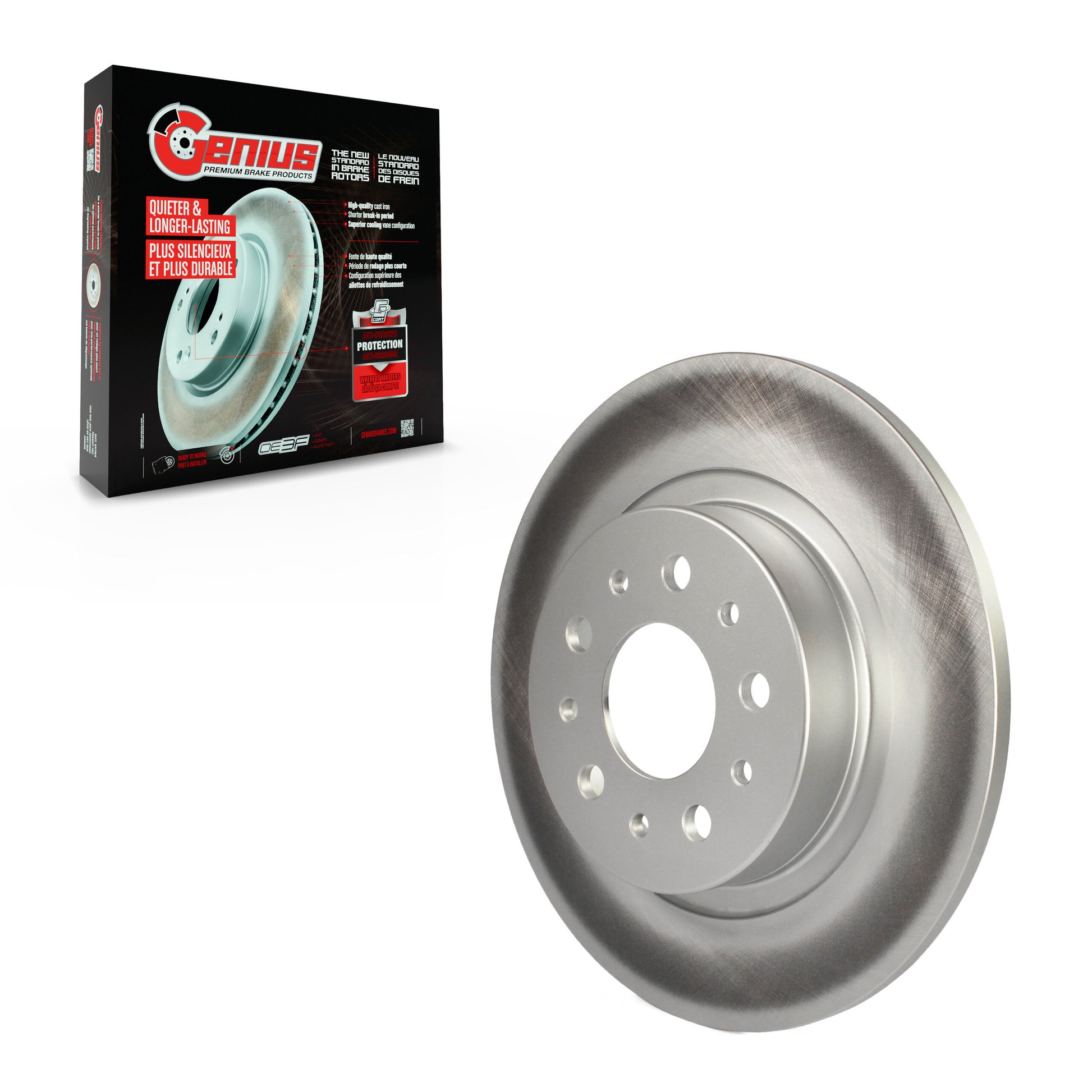 Genius GCR-781769 Disc Brake Rotor for 2014-2020 Fiat 500L - Rear