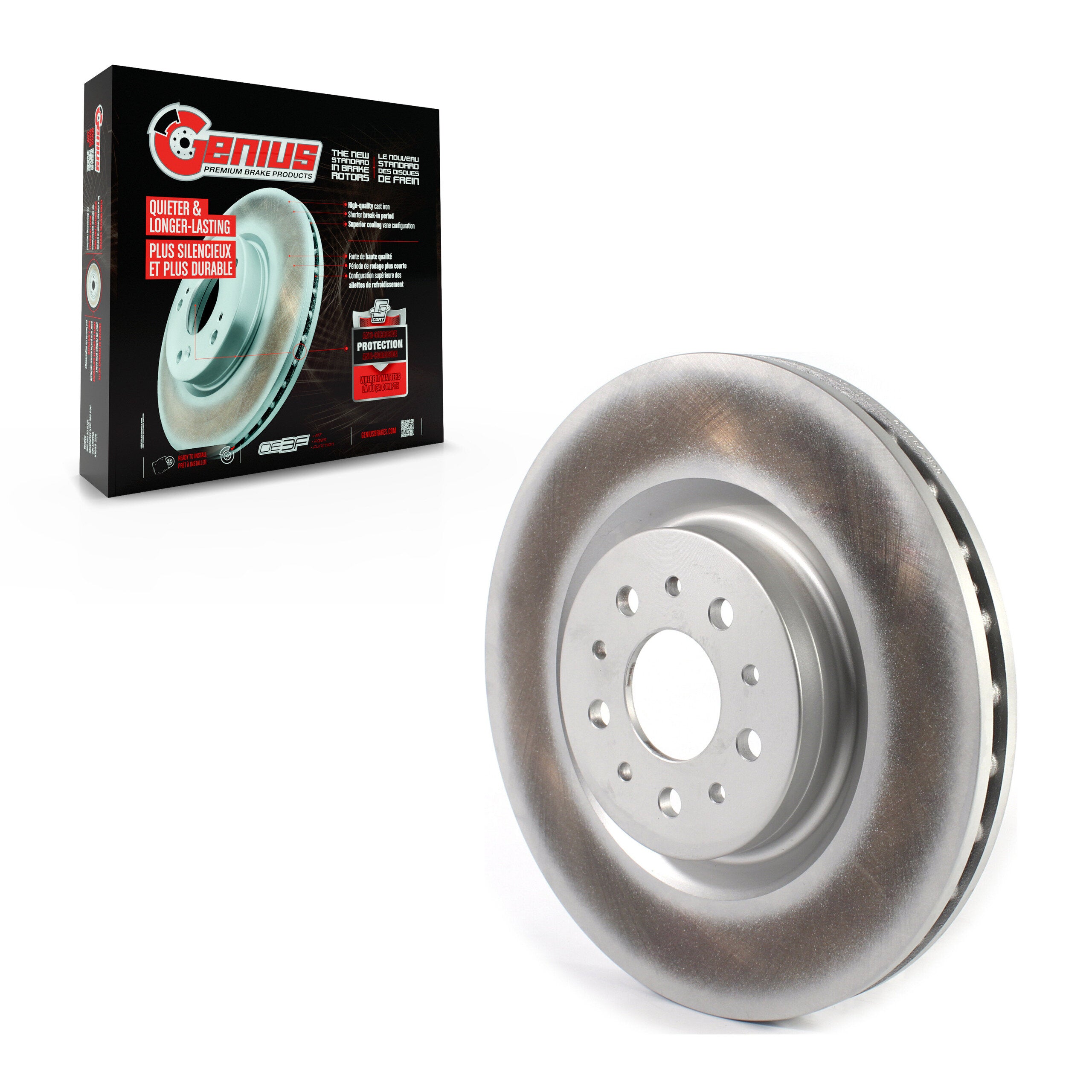 Genius GCR-781950 Disc Brake Rotor for 2015-2022 Ram ProMaster City - Front
