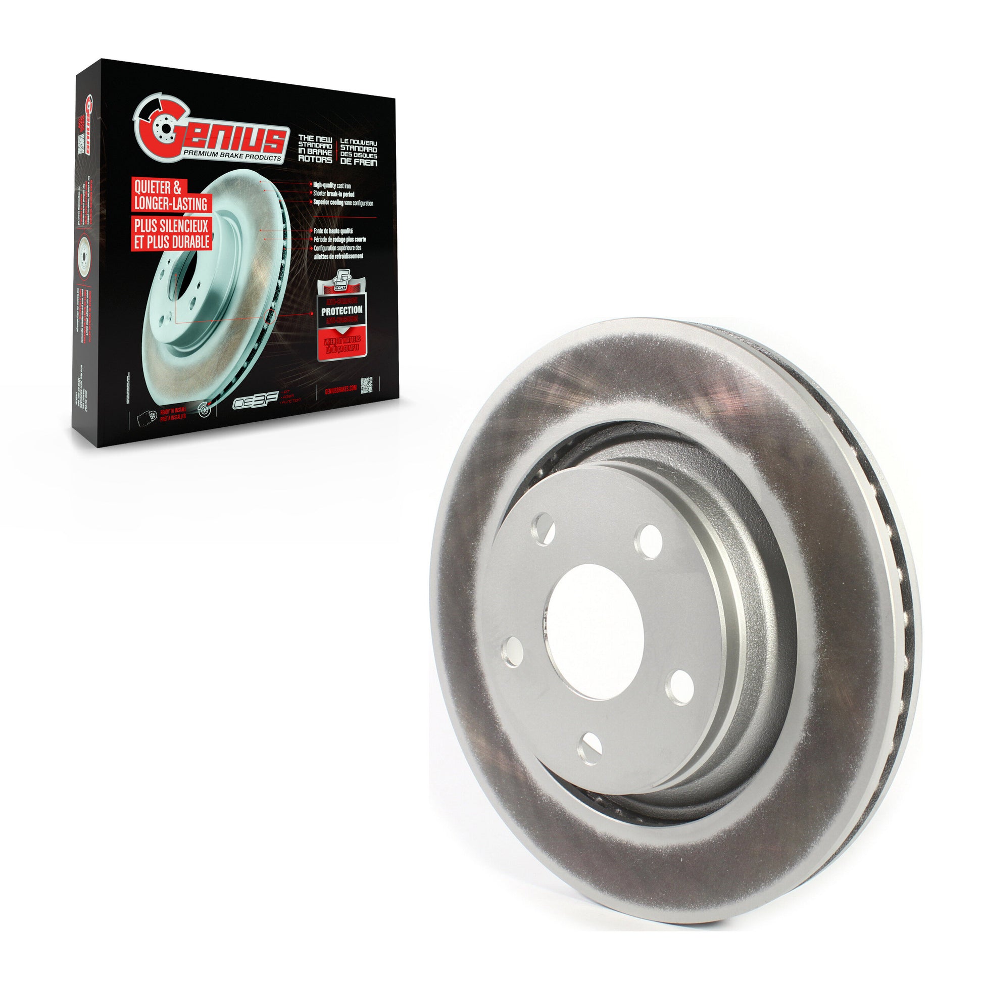 Genius GCR-782275 Disc Brake Rotor for 2013-2018 Jeep Wrangler JK, Jeep Wrangler - Front