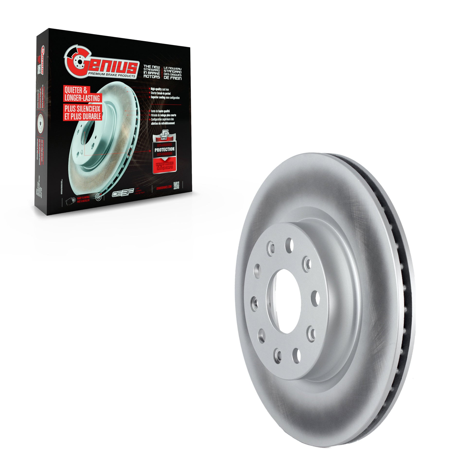 Genius GCR-782320 Disc Brake Rotor for 2018-2024 Jeep Wrangler - Front