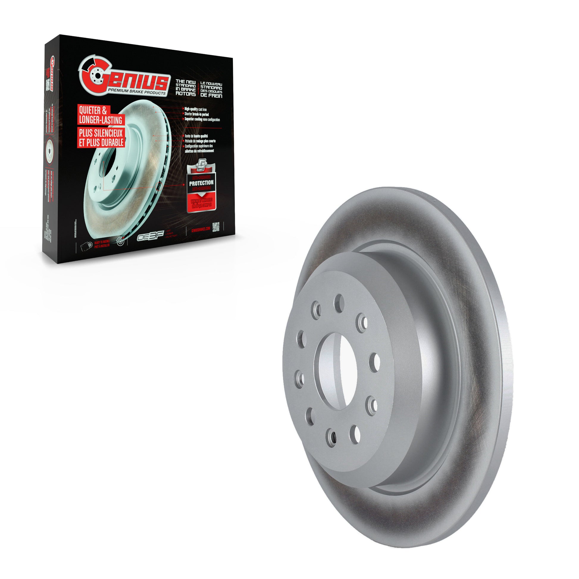 Genius GCR-782484 Disc Brake Rotor for 2018-2025 Jeep Wrangler - Rear