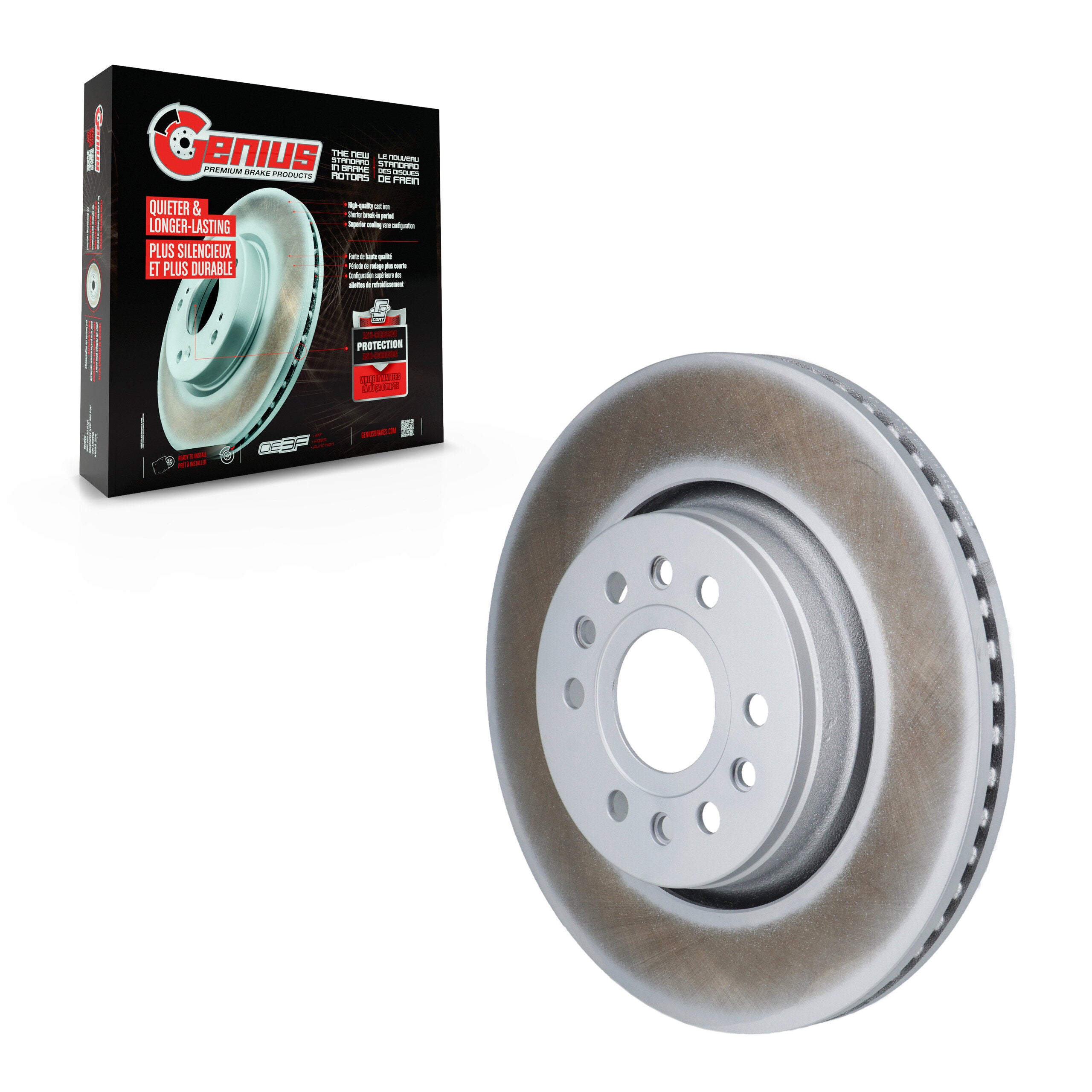 Genius GCR-782776 Disc Brake Rotor for 2021-2024 Jeep Grand Wagoneer L, Jeep Wagoneer L, Jeep Grand Wagoneer - Front