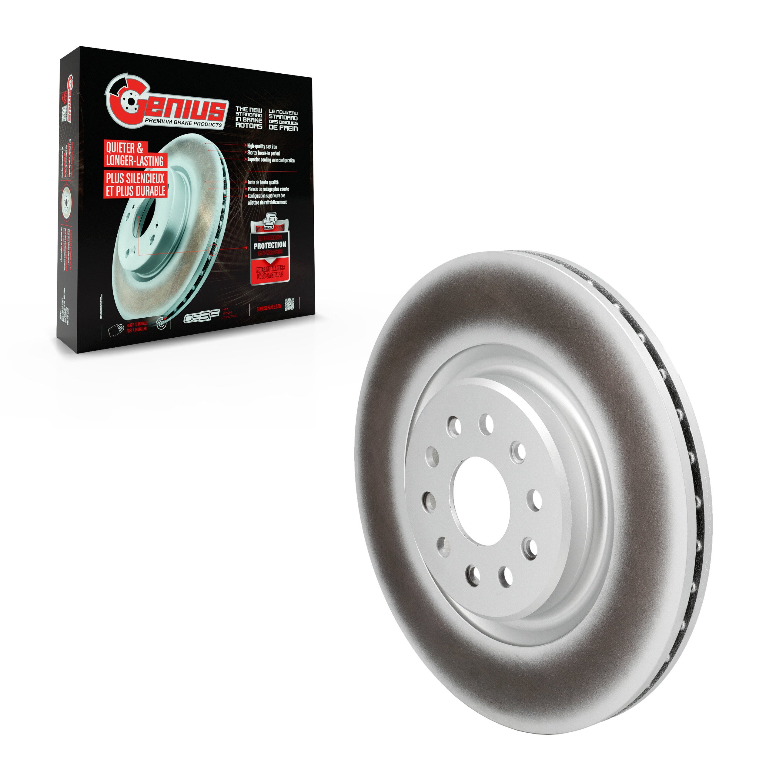 Genius GCR-782871 Disc Brake Rotor for 2022-2024 Jeep Grand Cherokee, Jeep Grand Cherokee L - Front
